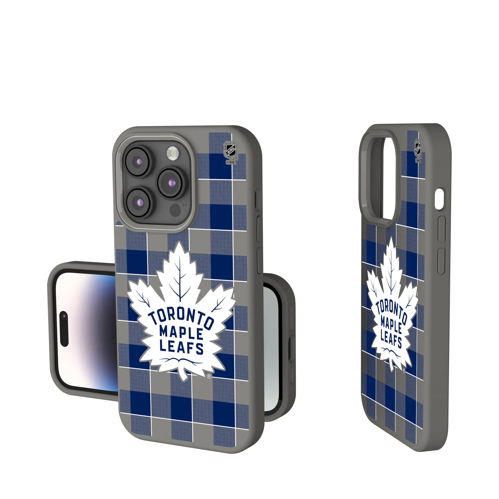 Toronto Maple Leafs Plaid iPhone Soft Touch Phone Case for Apple iPhone