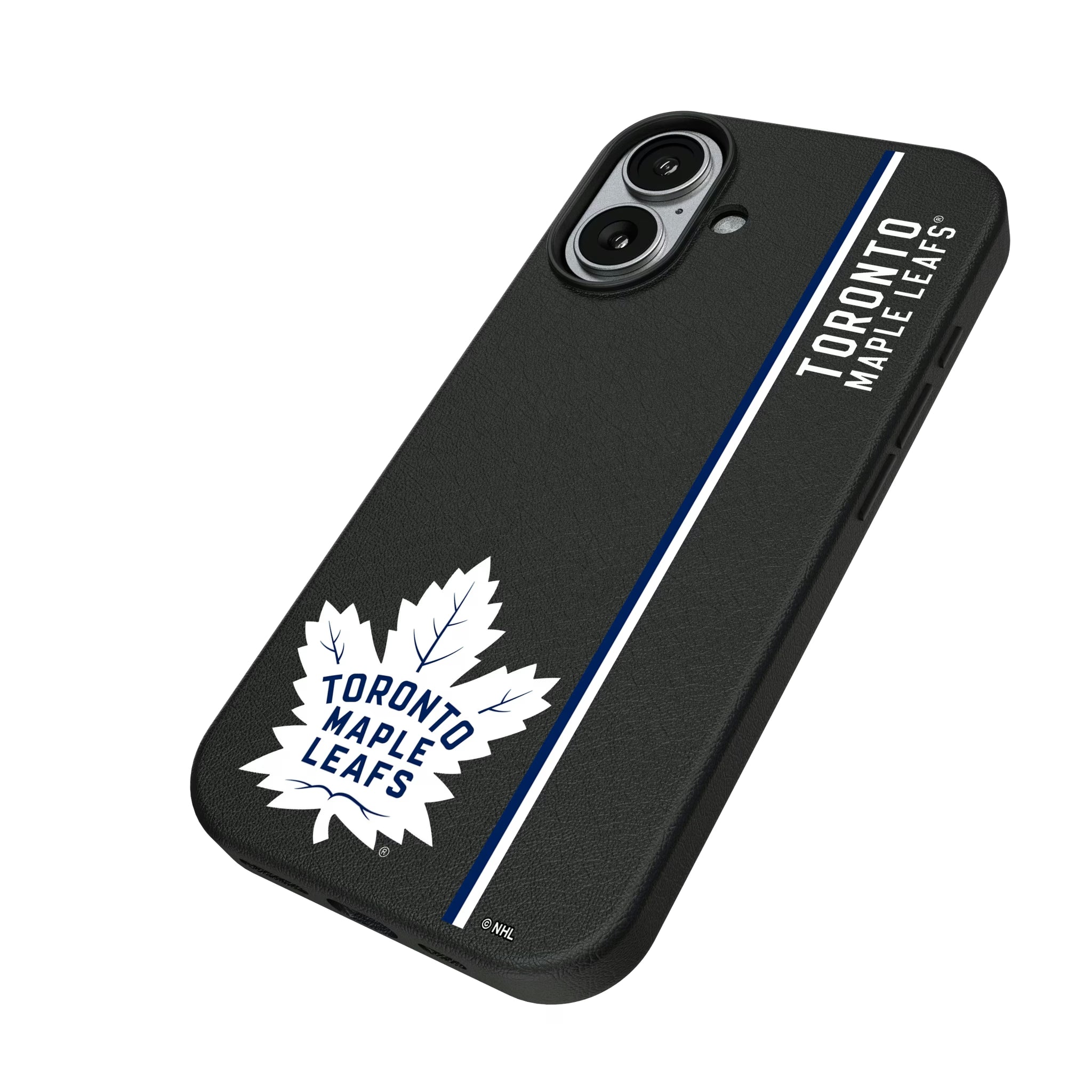 Toronto Maple Leafs Sidebar iPhone MagSafe Compatible Phone Case for Apple iPhone - Isometric View#Device_iPhone 17