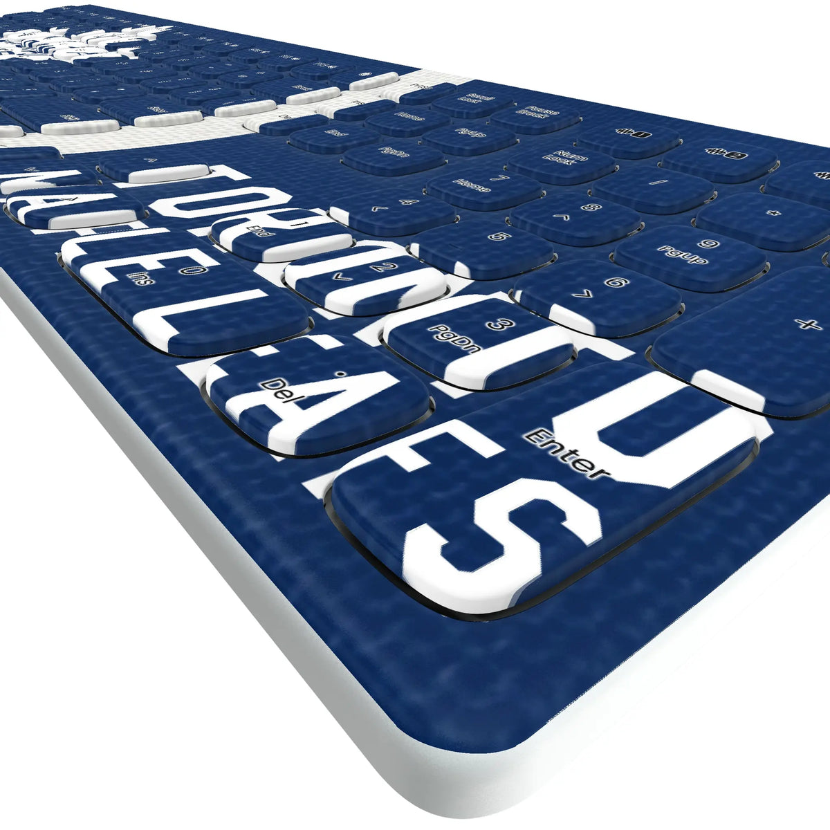 Toronto Maple Leafs Stripe KKB605 Curved Wireless Keyboard - Detail