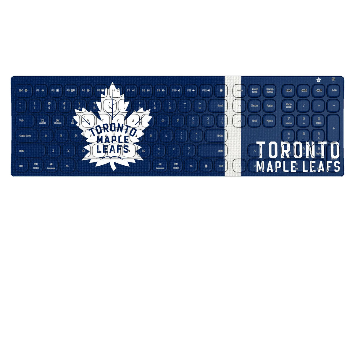 Toronto Maple Leafs Stripe KKB605 Curved Wireless Keyboard