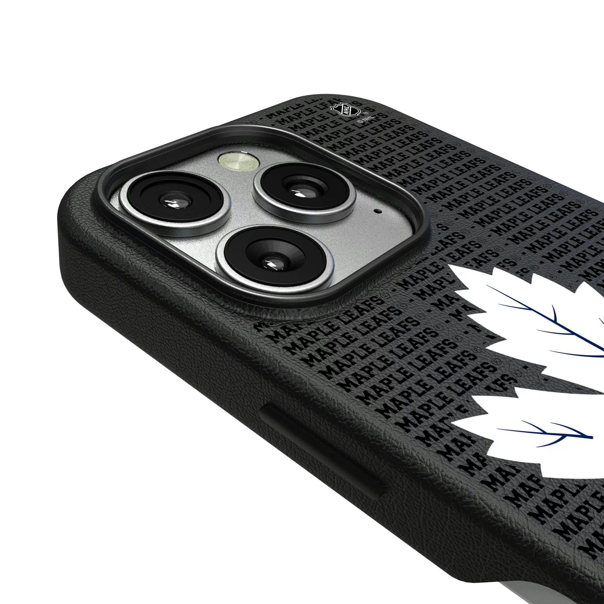 Toronto Maple Leafs Text Backdrop iPhone MagSafe Compatible Phone Case for Apple iPhone - Detail