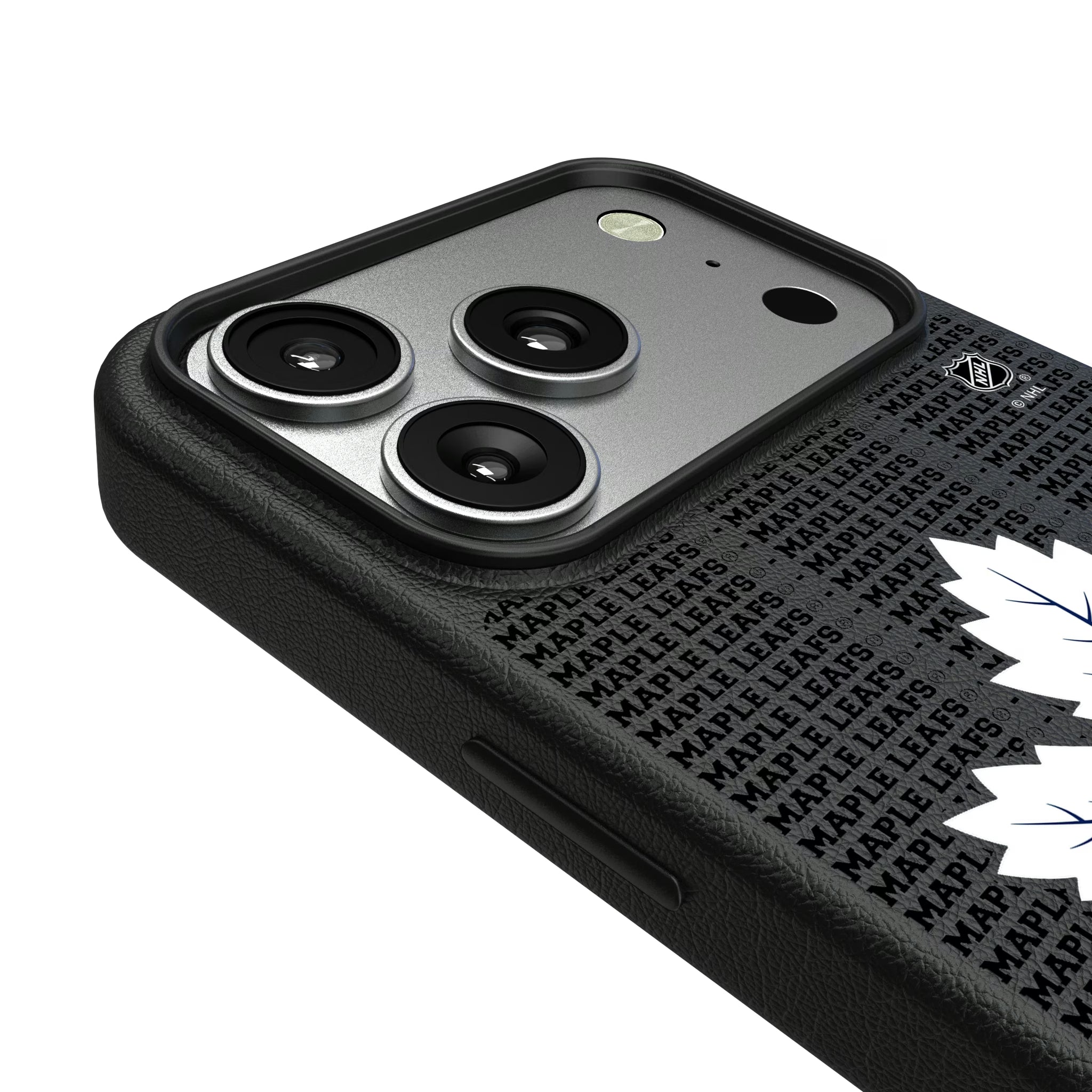Toronto Maple Leafs Text Backdrop iPhone MagSafe Compatible Phone Case for Apple iPhone - Detail#Device_iPhone 17 Pro
