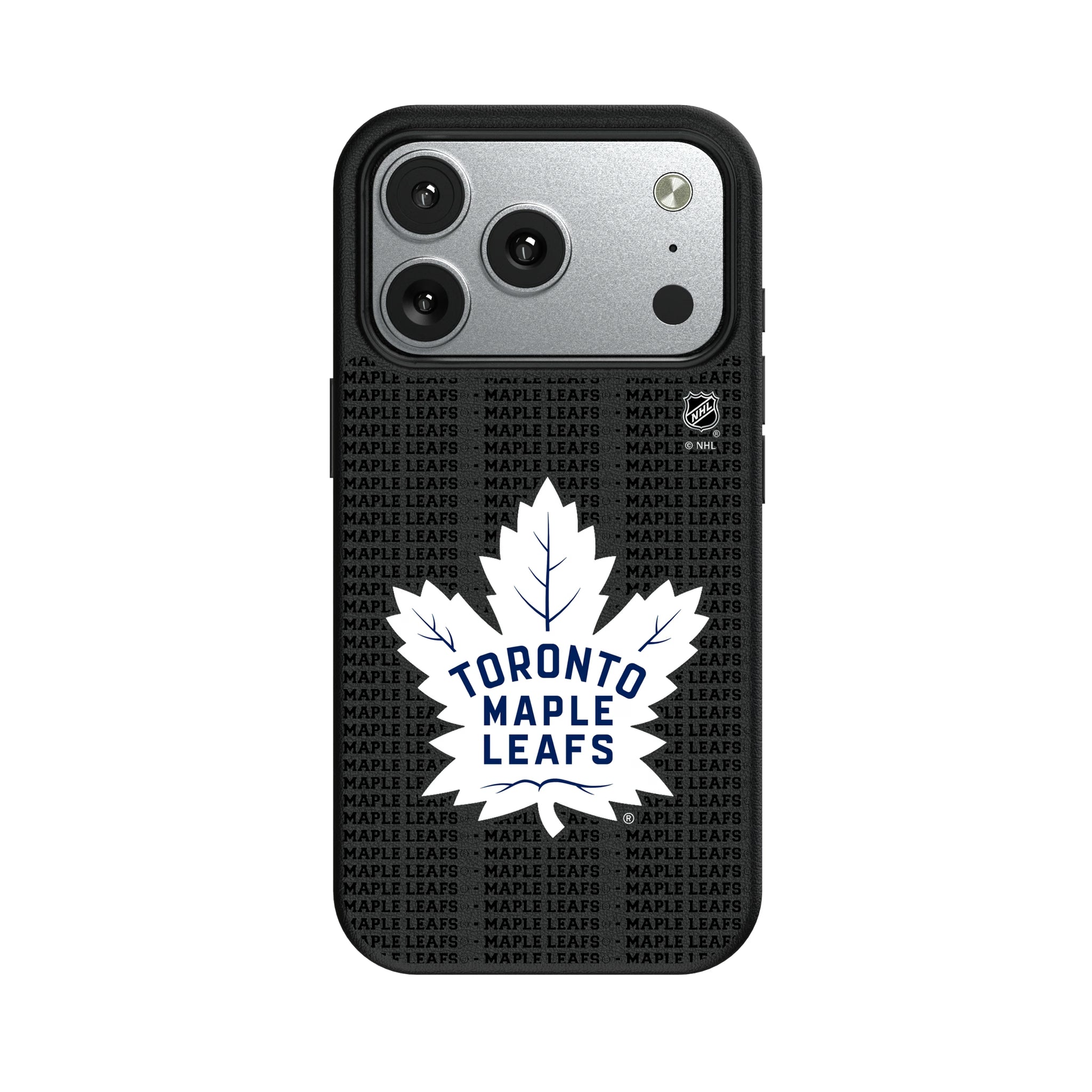 Toronto Maple Leafs Text Backdrop iPhone MagSafe Compatible Phone Case for Apple iPhone#Device_iPhone 17 Pro