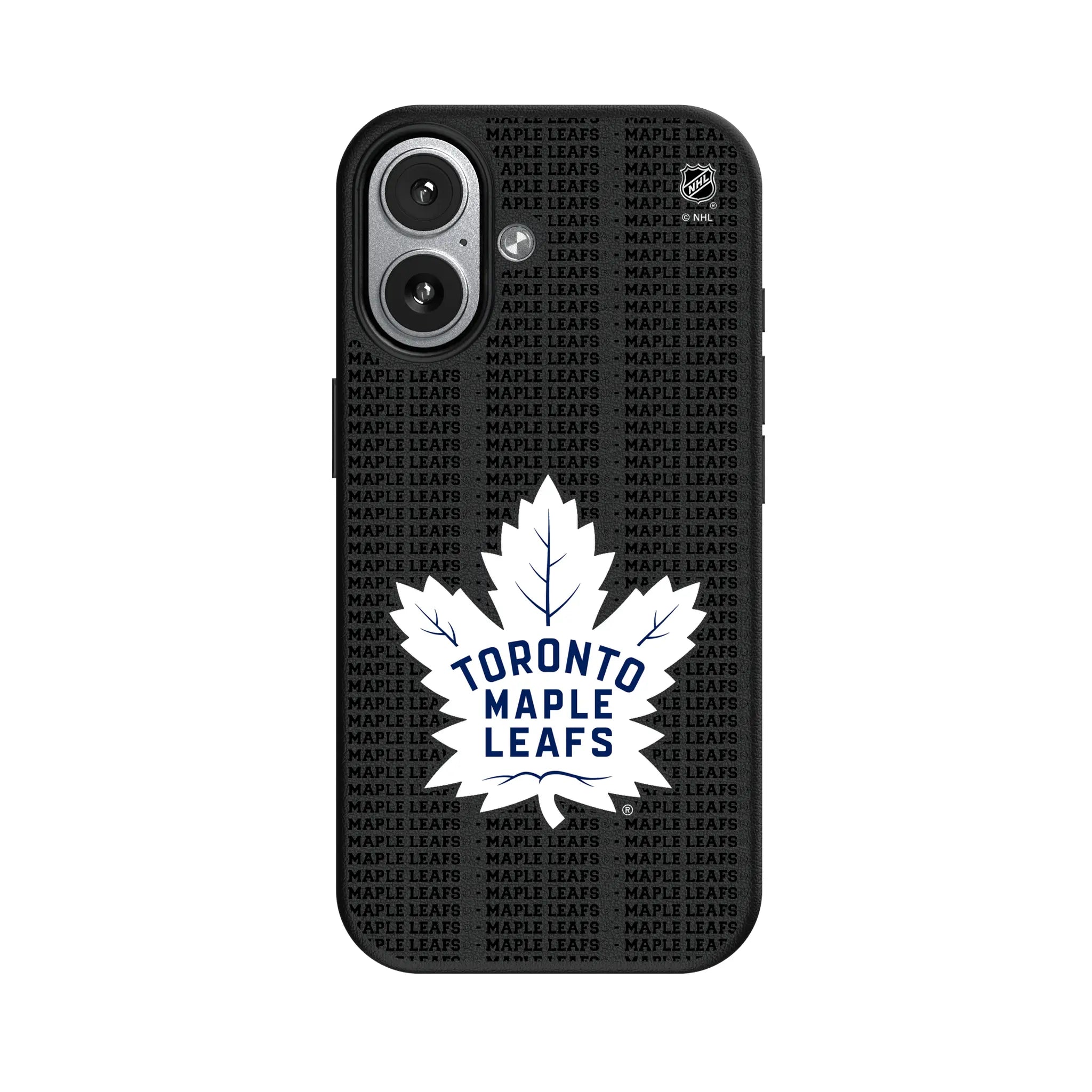 Toronto Maple Leafs Text Backdrop iPhone MagSafe Compatible Phone Case for Apple iPhone#Device_iPhone 17