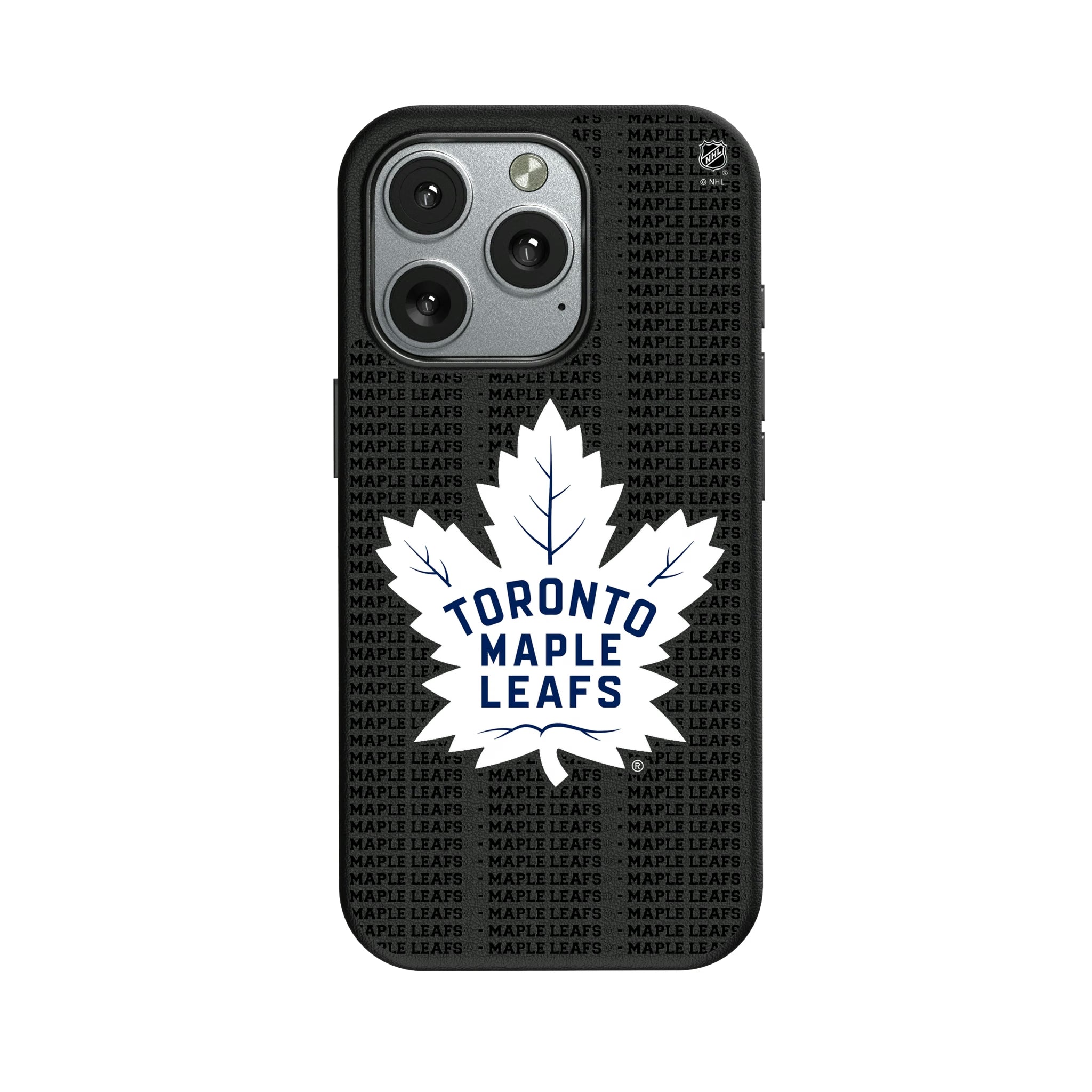 Toronto Maple Leafs Text Backdrop iPhone MagSafe Compatible Phone Case for Apple iPhone