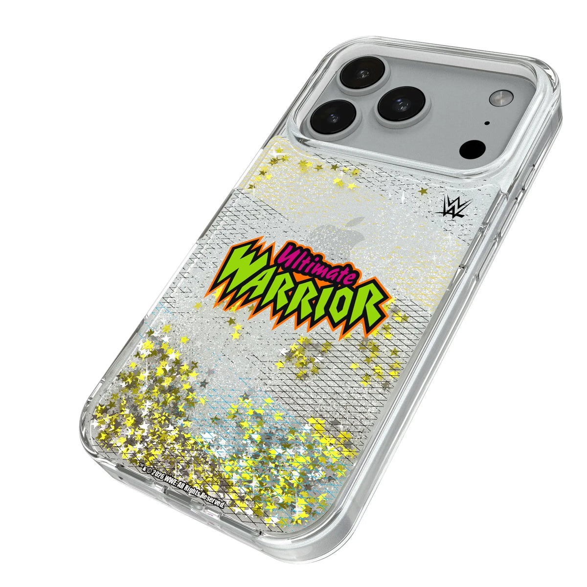 Ultimate Warrior Steel iPhone Glitter Phone Case for Apple iPhone - Isometric View#Device_iPhone 18 Pro