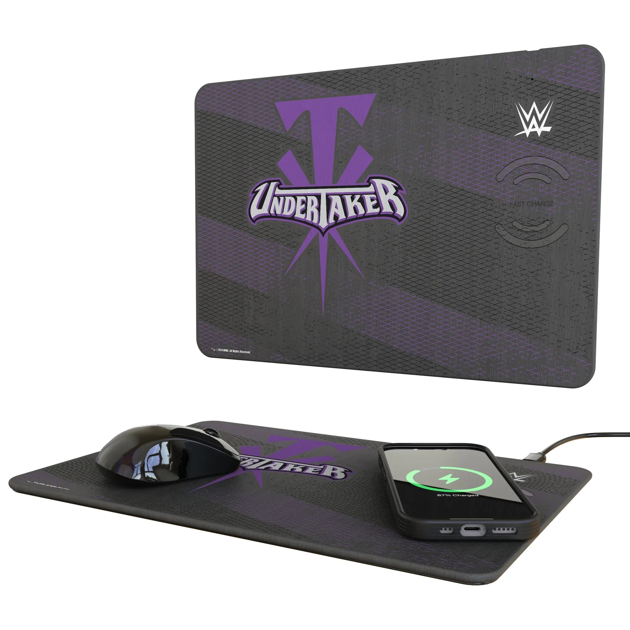Undertaker Steel 15-Watt Wireless Charger and Mouse Pad