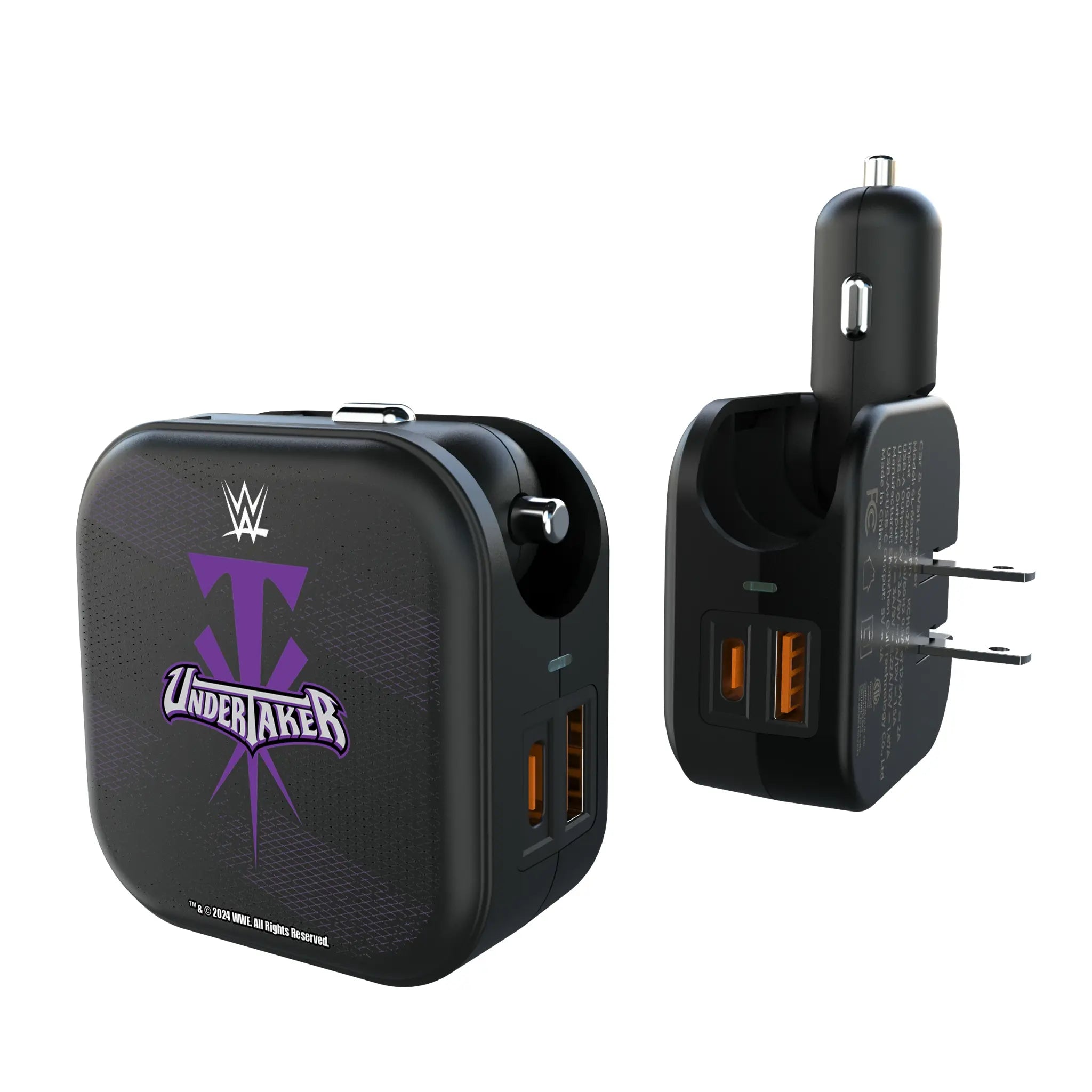 Undertaker Steel 2 in 1 USB A/C Charger