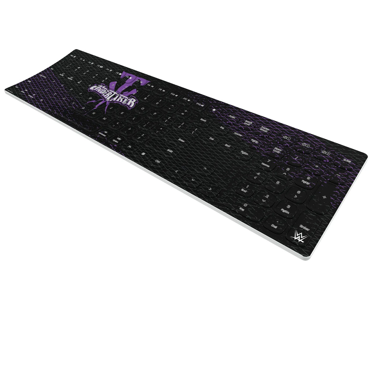 Undertaker Steel KKB605 Curved Wireless Keyboard - Isometric View