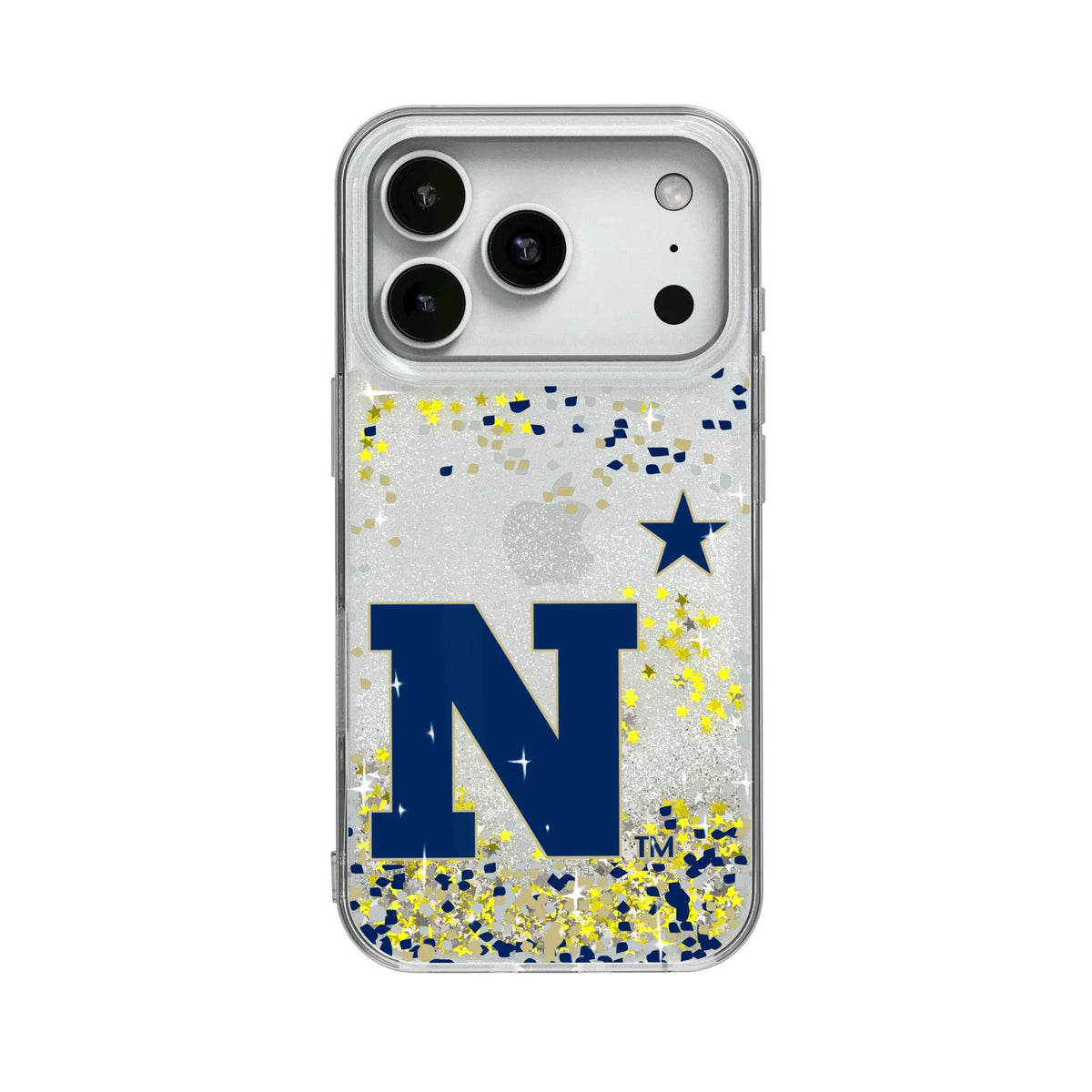 United State Naval Academy Midshipmen Confetti Glitter Phone Case for Apple iPhone