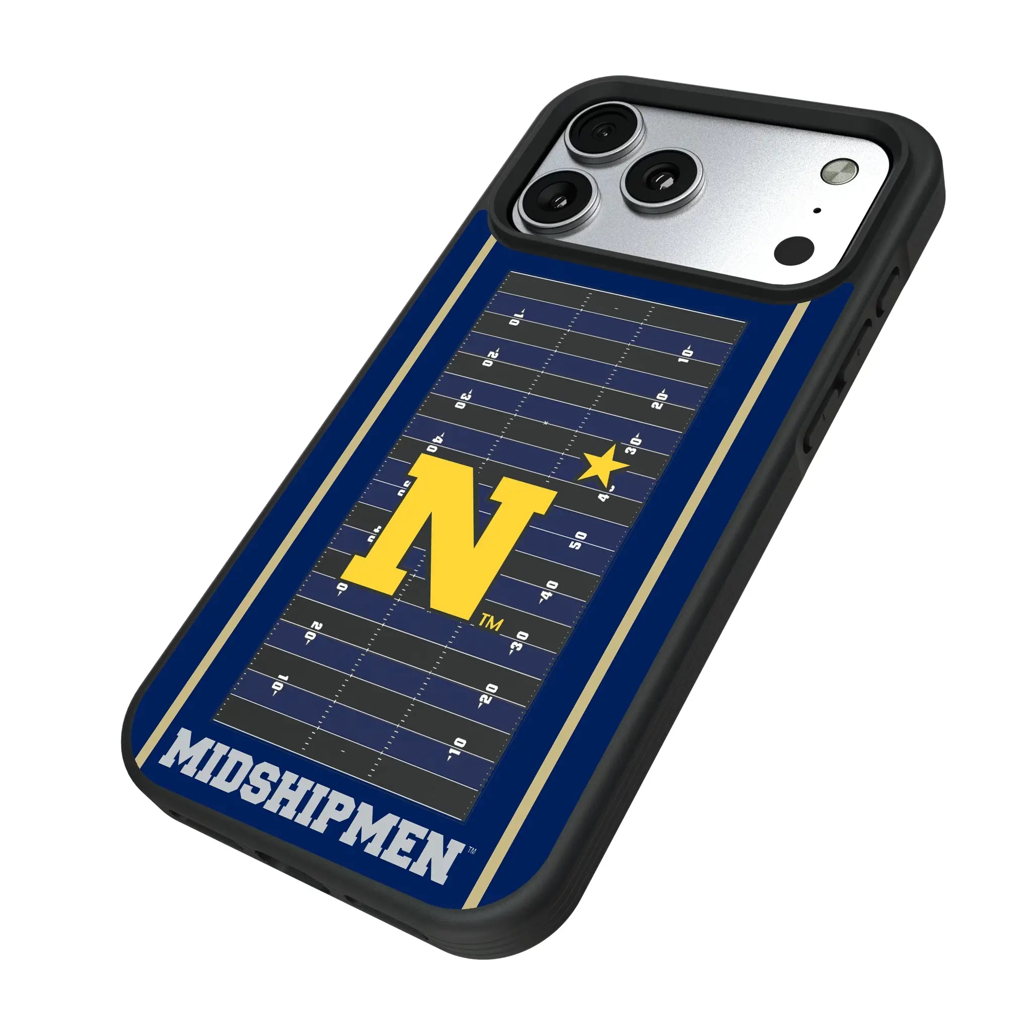 United State Naval Academy Midshipmen Field iPhone Bump Phone Case for Apple iPhone - Isometric View#Device_iPhone 17 Pro Max