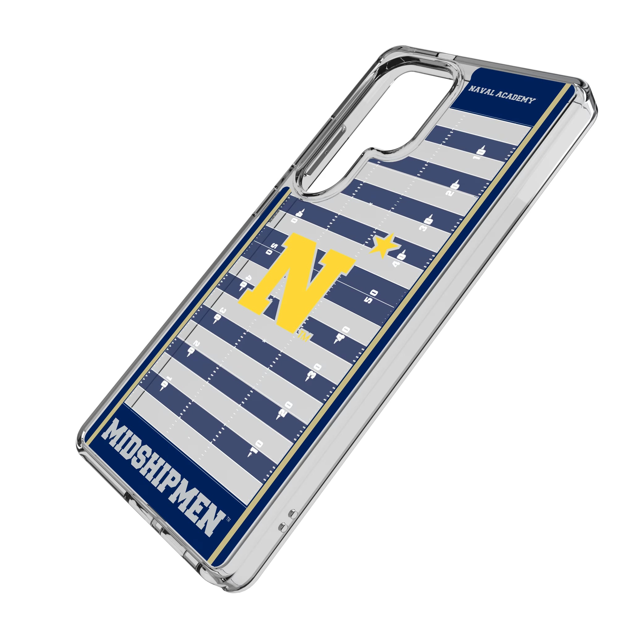 United State Naval Academy Midshipmen Field Galaxy Clear Phone Case for Samsung Galaxy - Isometric View