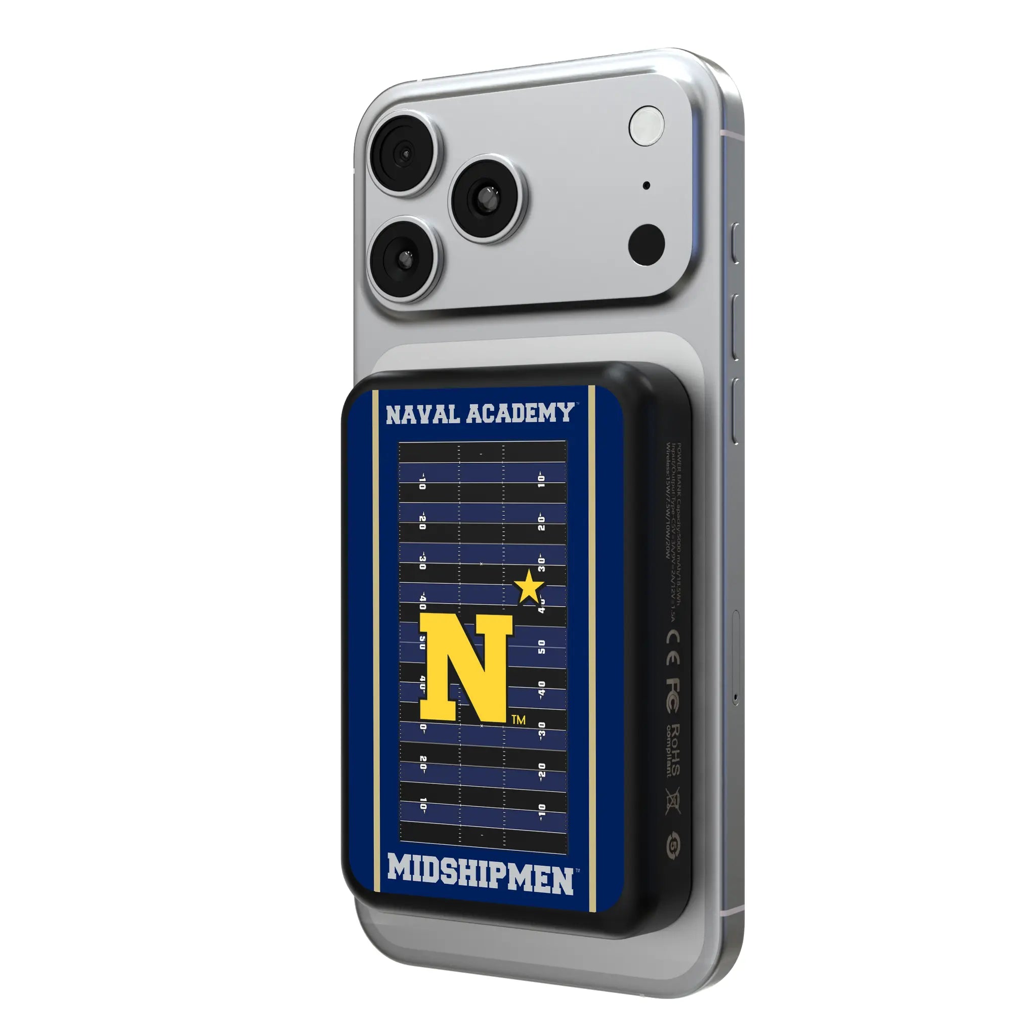 United State Naval Academy Midshipmen Field Wireless Mag Power Bank