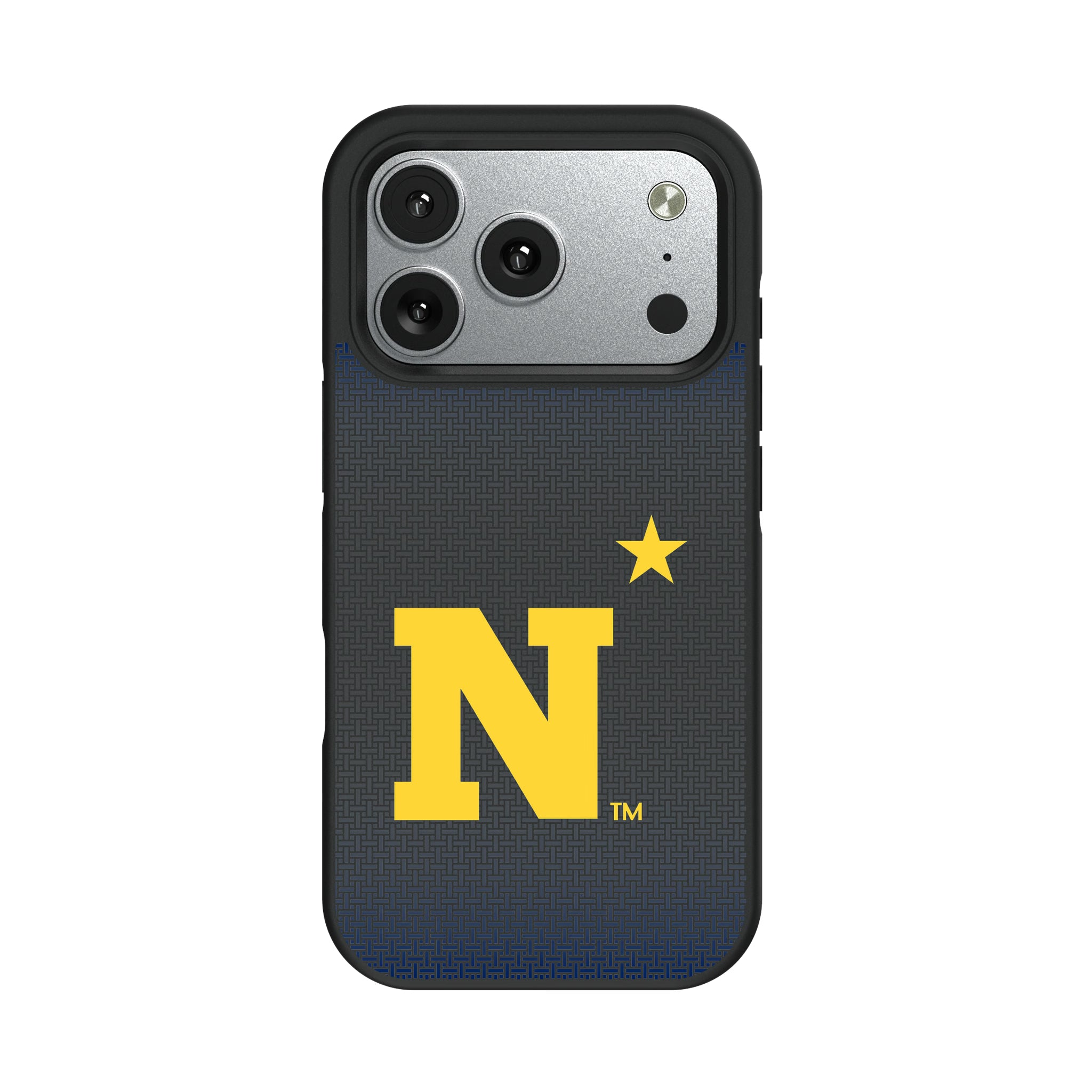 United State Naval Academy Midshipmen Linen iPhone Bump Phone Case for Apple iPhone#Device_iPhone 17 Pro