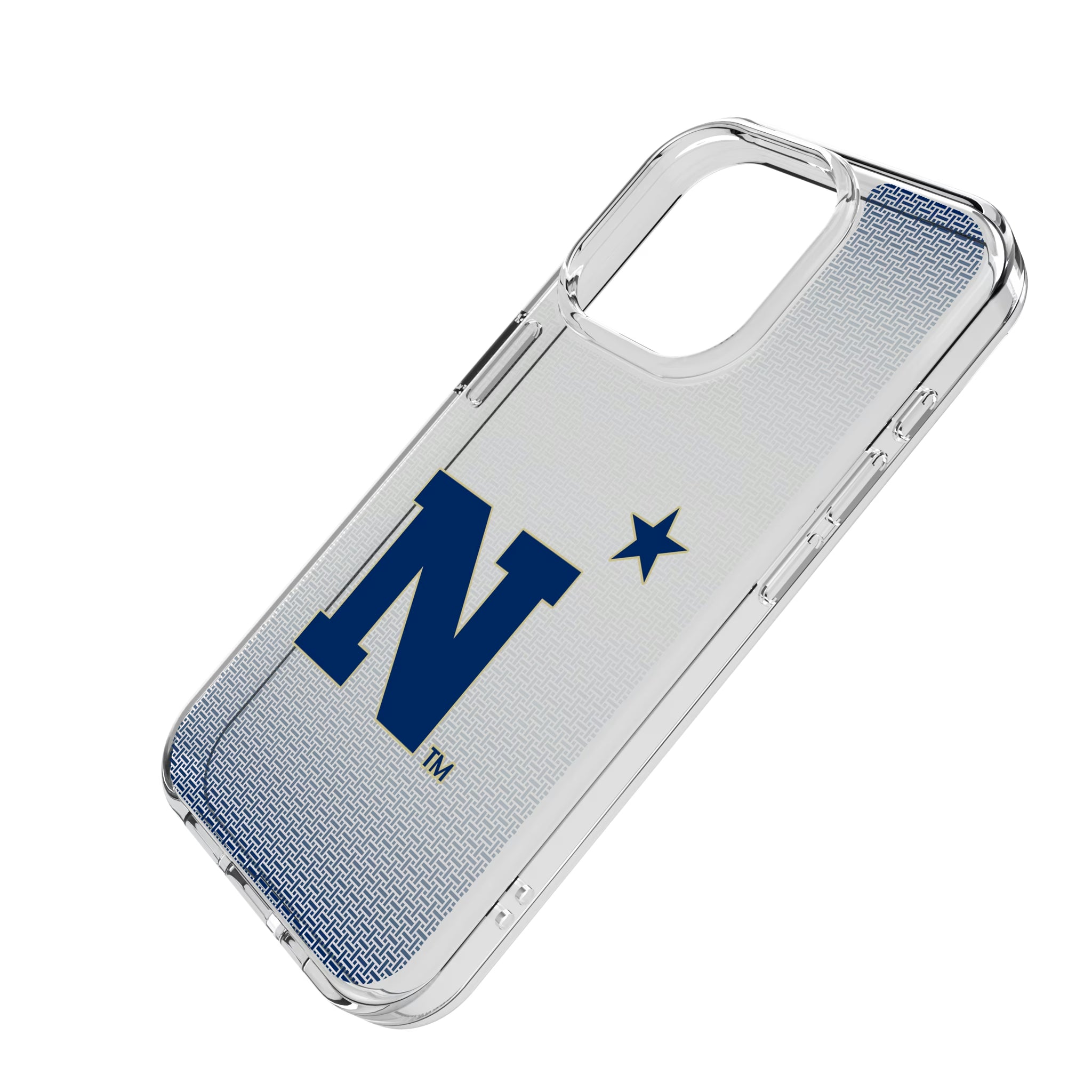 United State Naval Academy Midshipmen Linen iPhone Clear Phone Case for Apple iPhone - Isometric View
