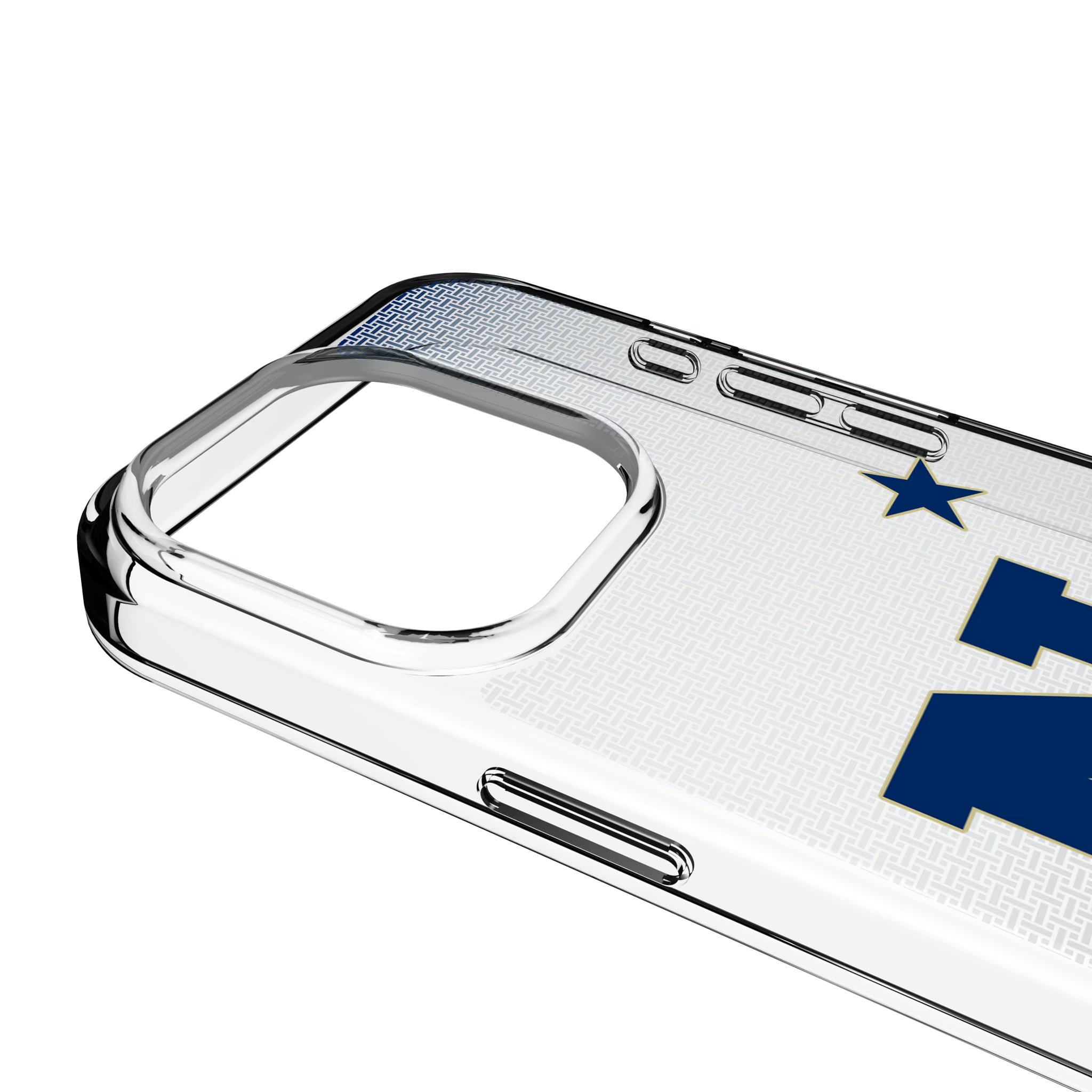United State Naval Academy Midshipmen Linen iPhone Clear Phone Case for Apple iPhone - Detail