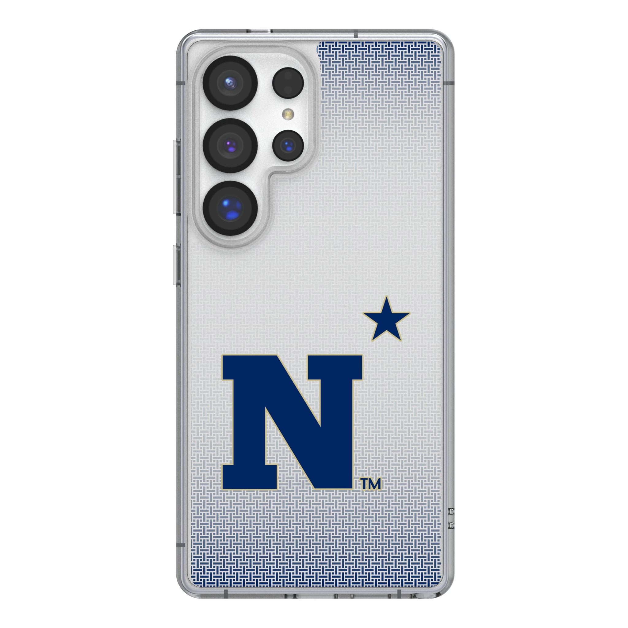 United State Naval Academy Midshipmen Linen Galaxy Clear Phone Case for Samsung Galaxy
