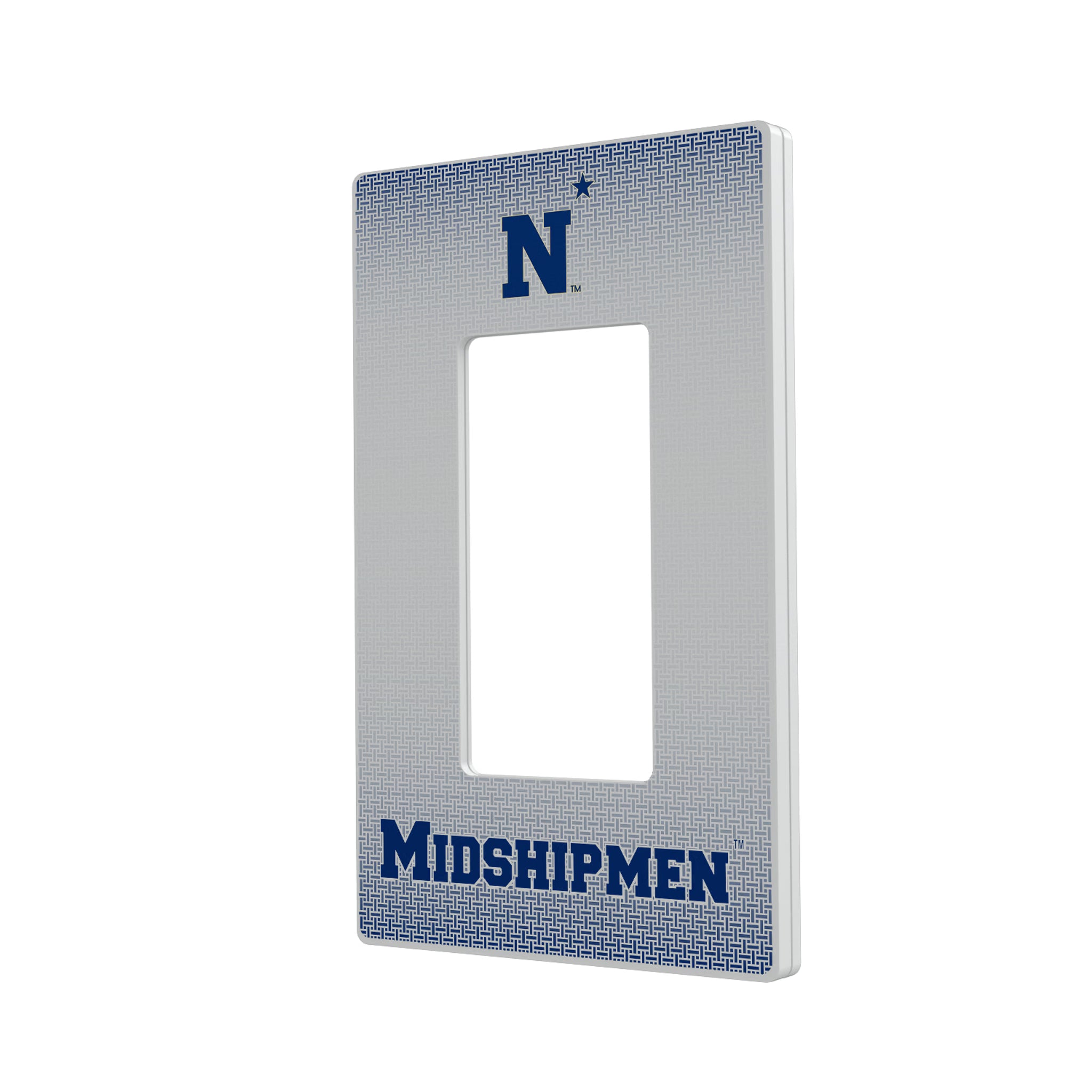 United State Naval Academy Midshipmen Linen Hidden-Screw Light Switch Plate#Style_Single Rocker