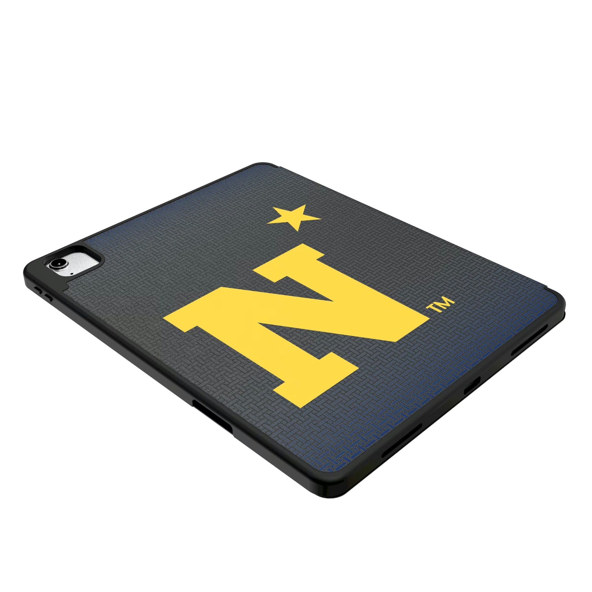 United State Naval Academy Midshipmen Linen iPad Tablet Case for Apple iPad - Isometric View