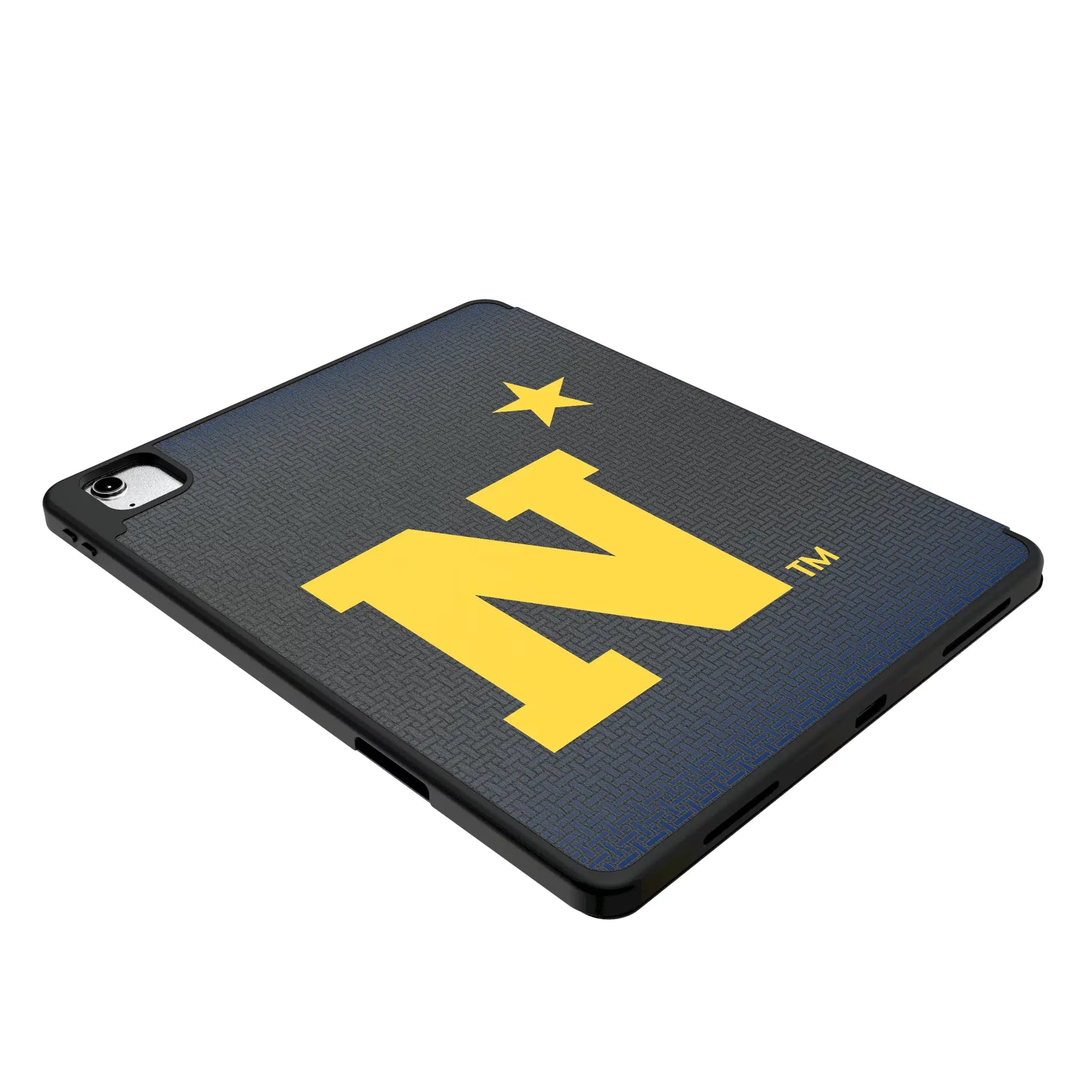 United State Naval Academy Midshipmen Linen iPad Tablet Case for Apple iPad - Isometric View