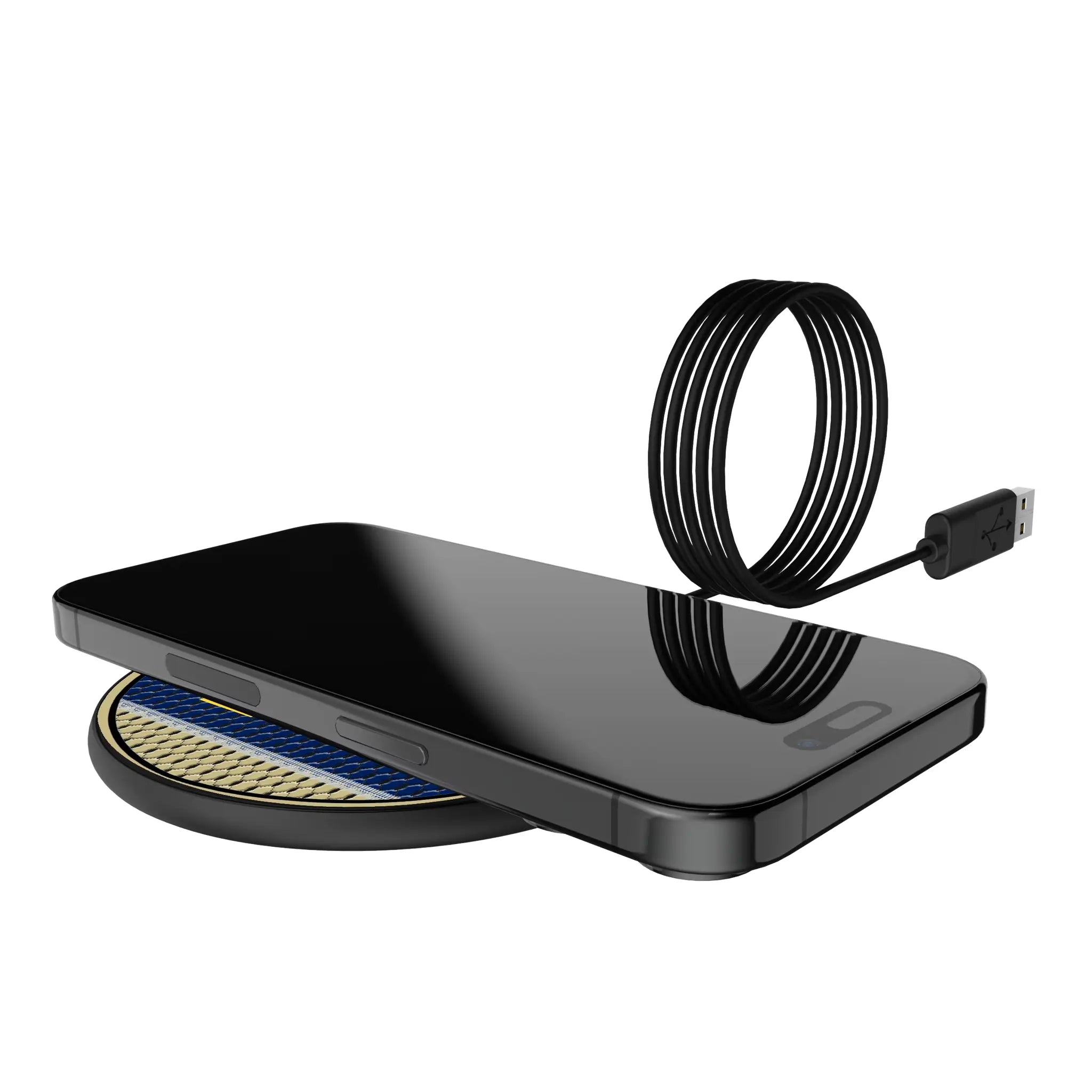 United State Naval Academy Midshipmen Mesh 15-Watt Wireless Charger - Lifestyle