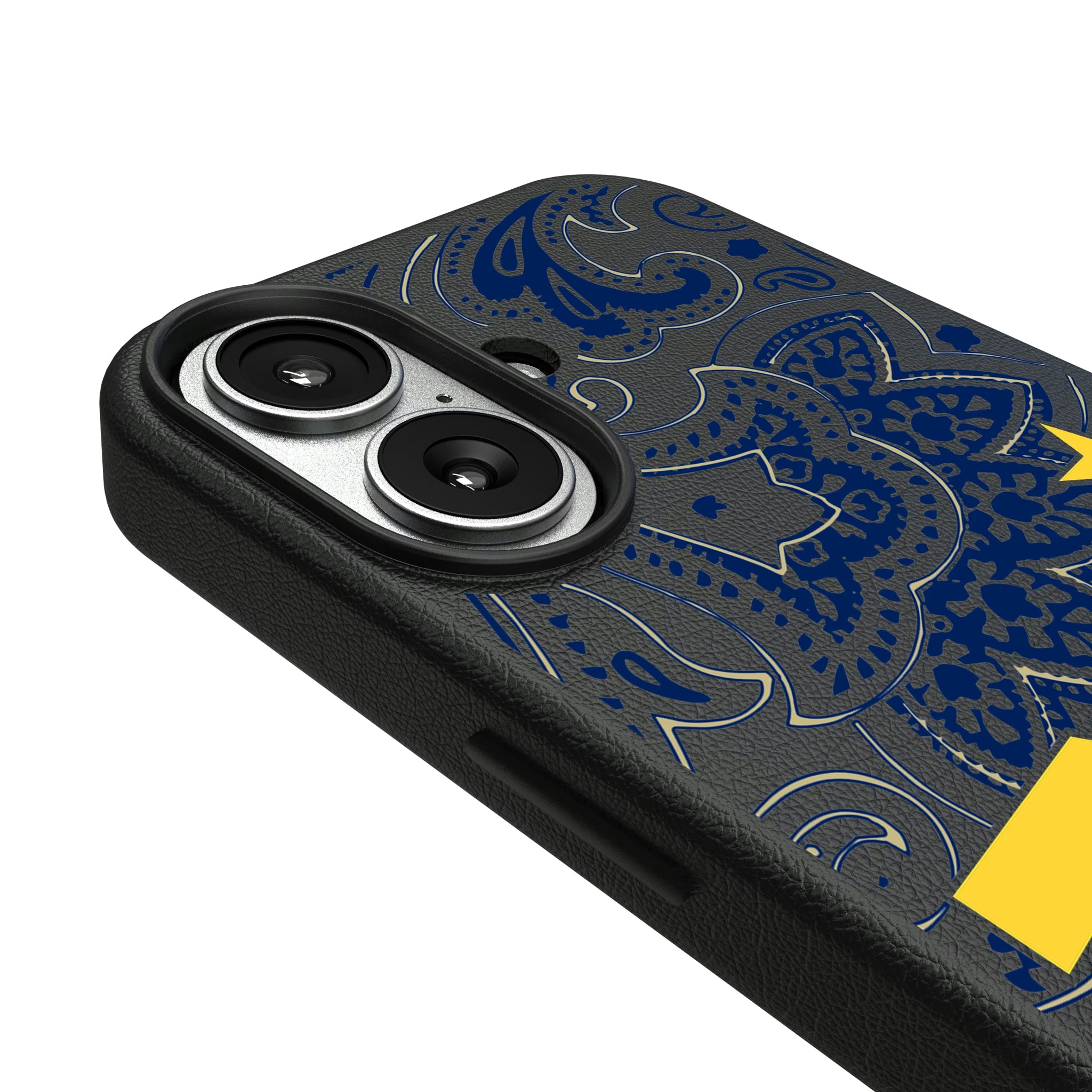 United State Naval Academy Midshipmen Paisley iPhone MagSafe Compatible Phone Case for Apple iPhone - Detail#Device_iPhone 17