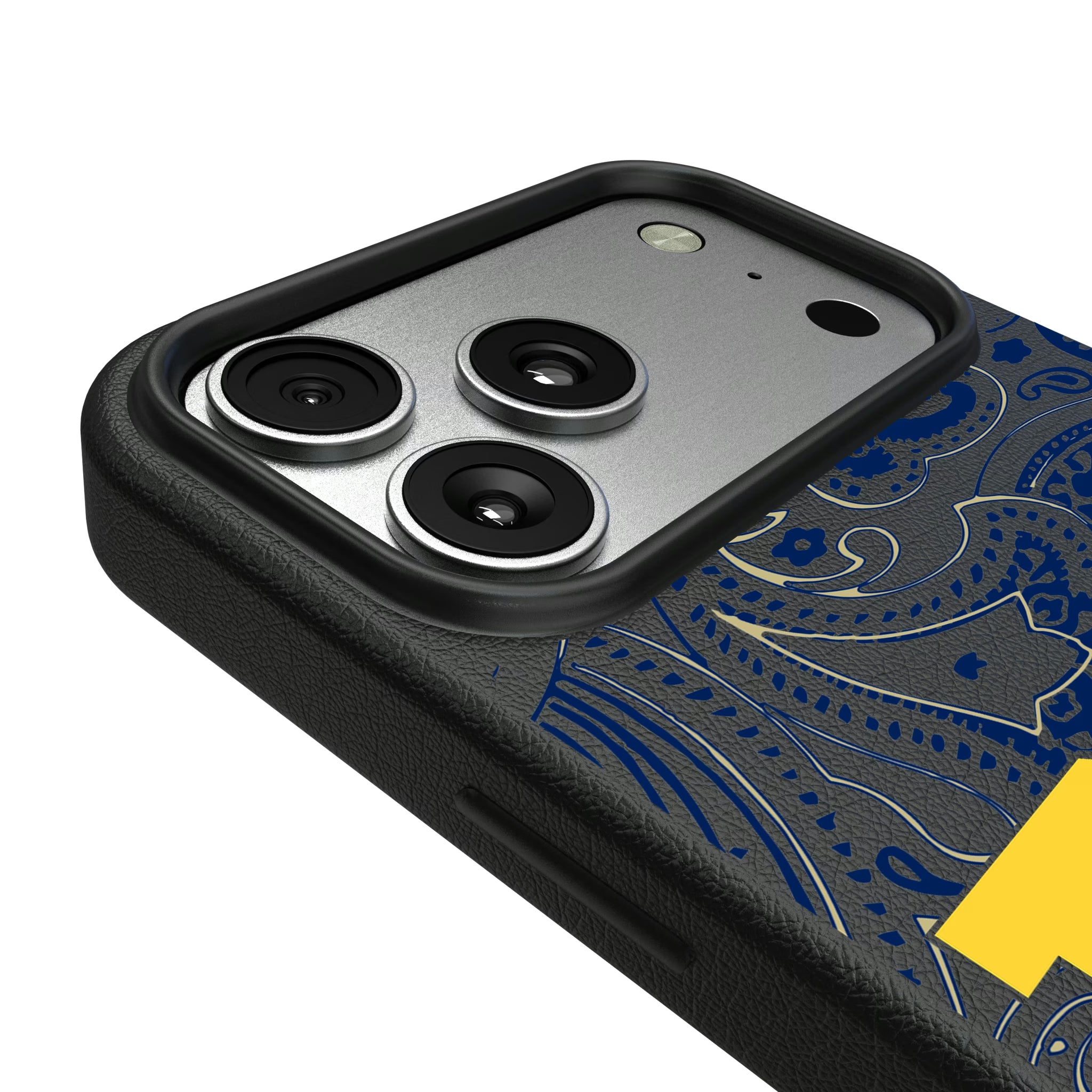 United State Naval Academy Midshipmen Paisley iPhone MagSafe Compatible Phone Case for Apple iPhone - Detail#Device_iPhone 17 Pro Max
