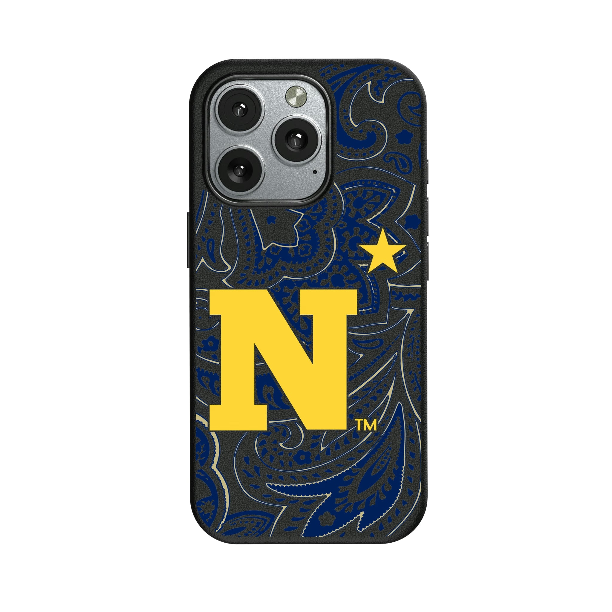 United State Naval Academy Midshipmen Paisley iPhone MagSafe Compatible Phone Case for Apple iPhone