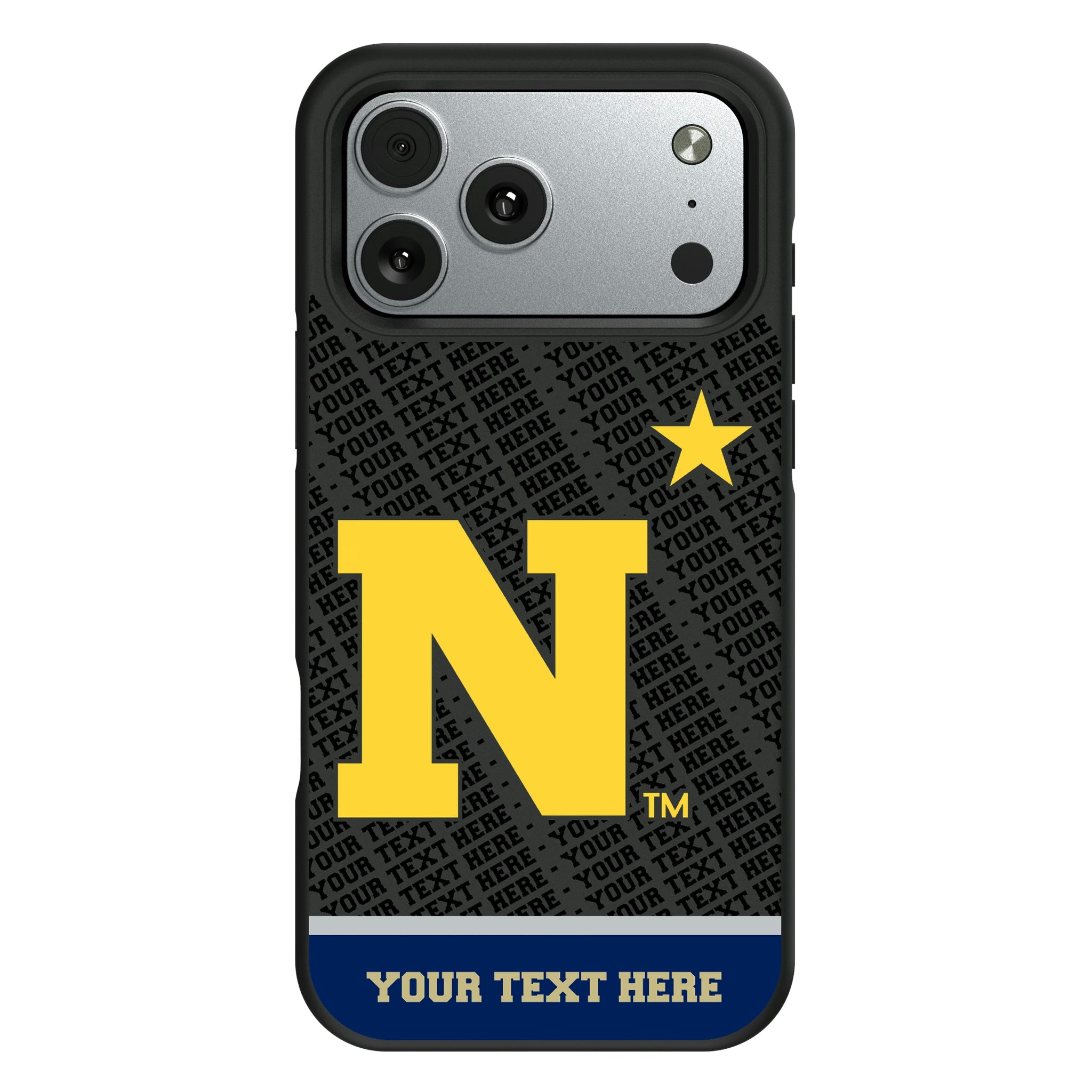 United State Naval Academy Midshipmen Personalized EndZone Plus iPhone Bump Phone Case for Apple iPhone#Device_iPhone 17 Pro Max