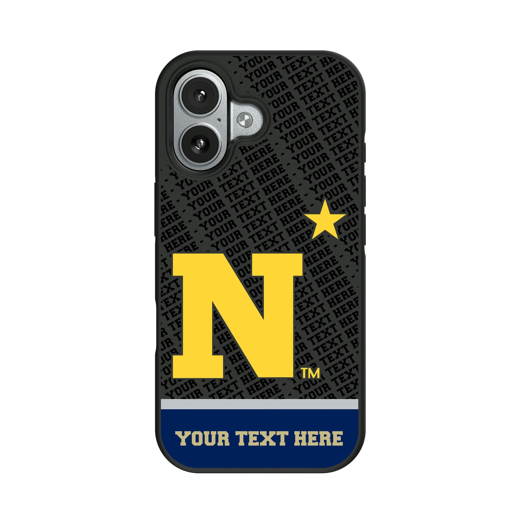 United State Naval Academy Midshipmen Personalized EndZone Plus iPhone Bump Phone Case for Apple iPhone#Device_iPhone 17