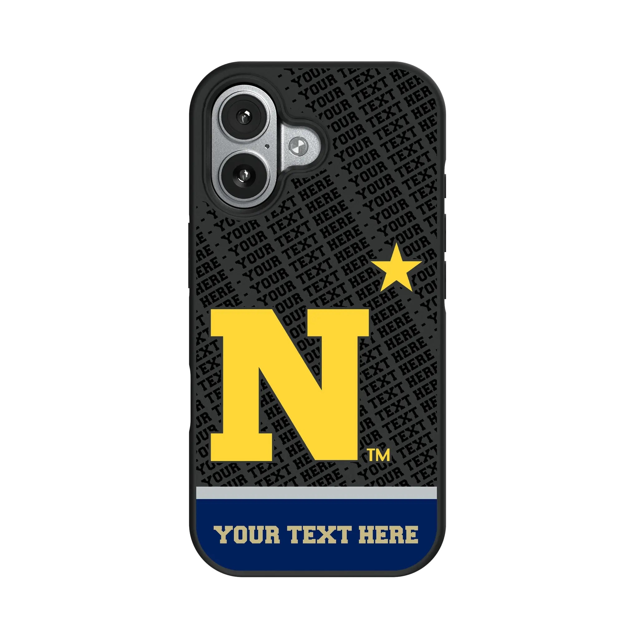 United State Naval Academy Midshipmen Personalized EndZone Plus iPhone Bump Phone Case for Apple iPhone#Device_iPhone 17