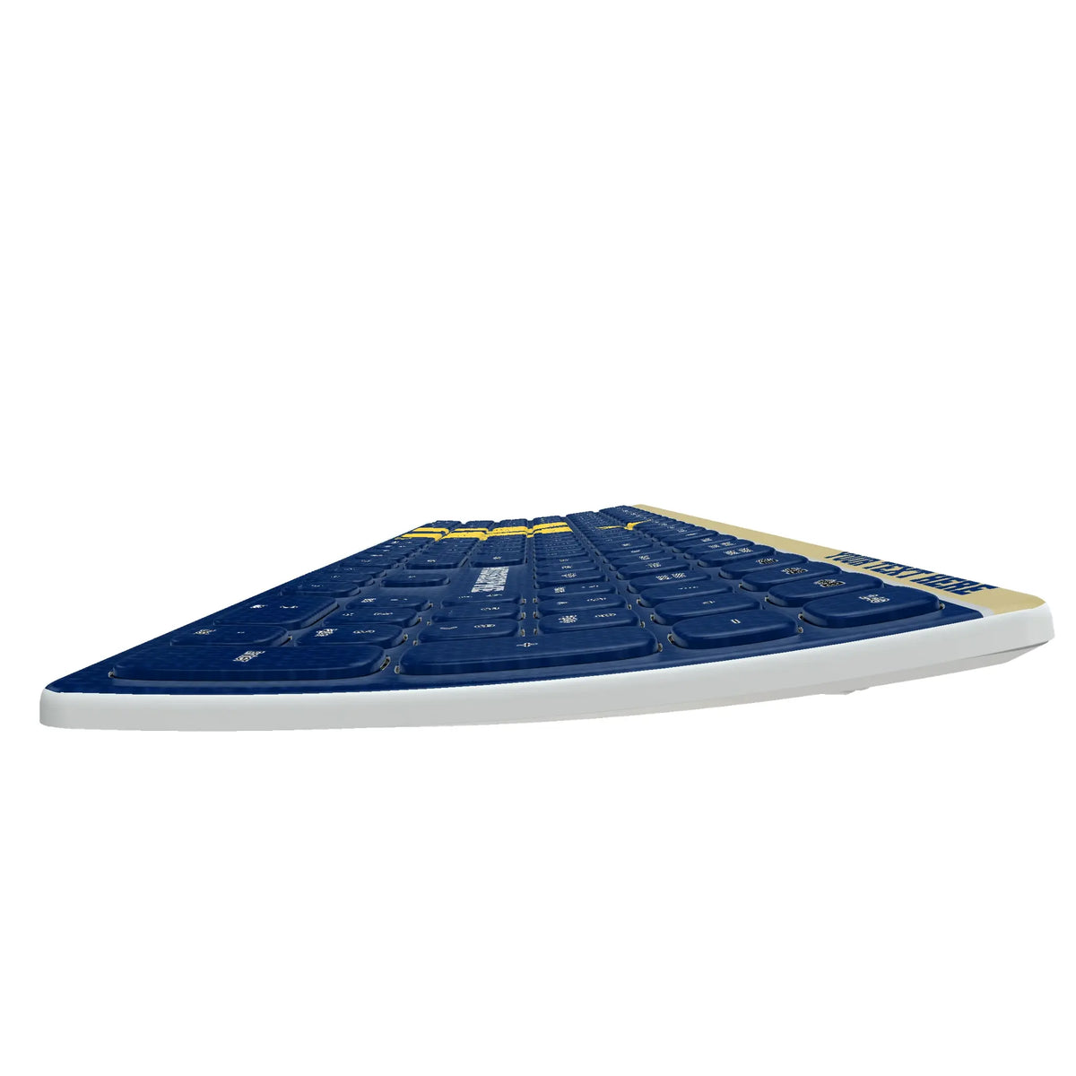 United State Naval Academy Midshipmen Personalized Endzone Solid KKB605 Curved Wireless Keyboard