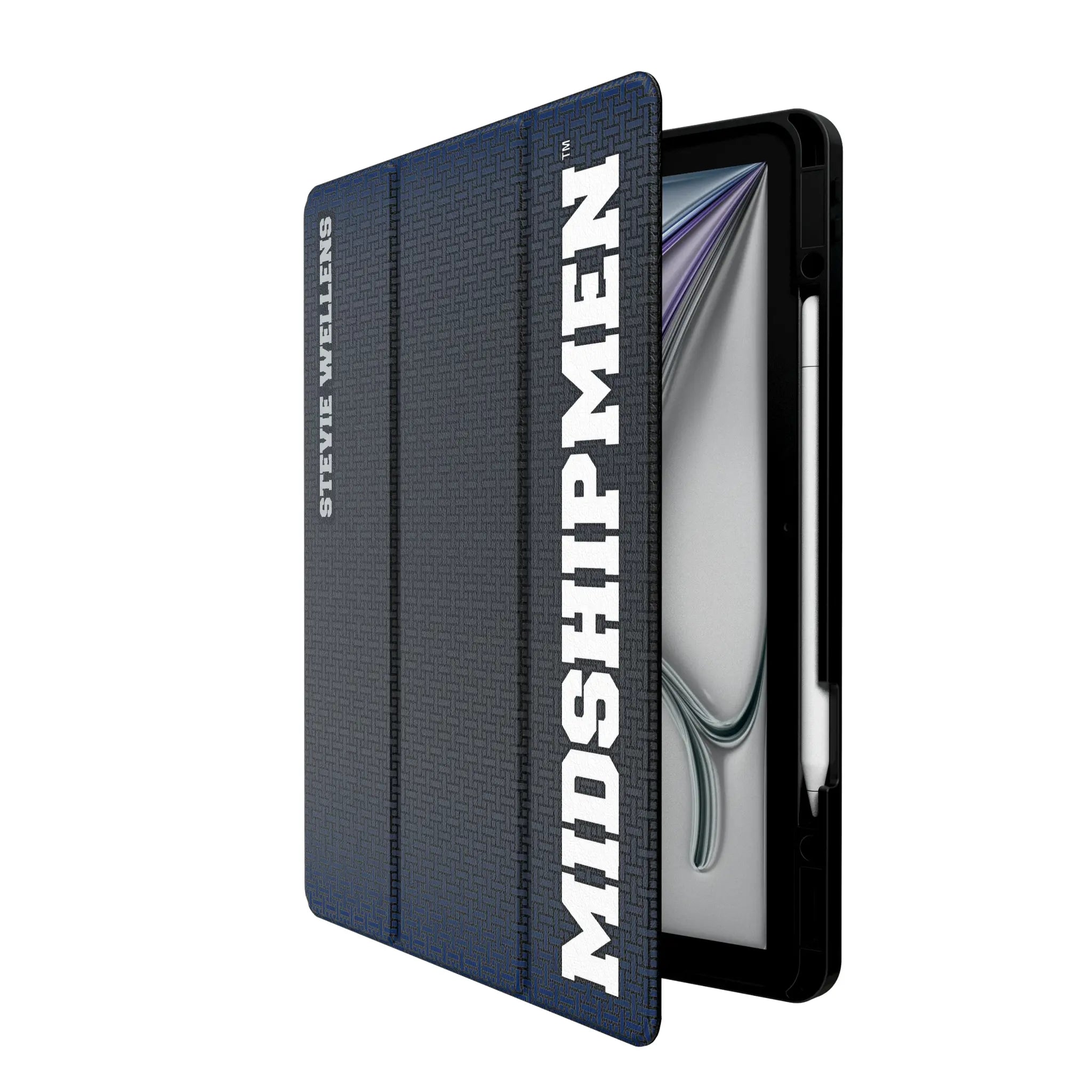 United State Naval Academy Midshipmen Personalized Linen iPad Tablet Case for Apple iPad