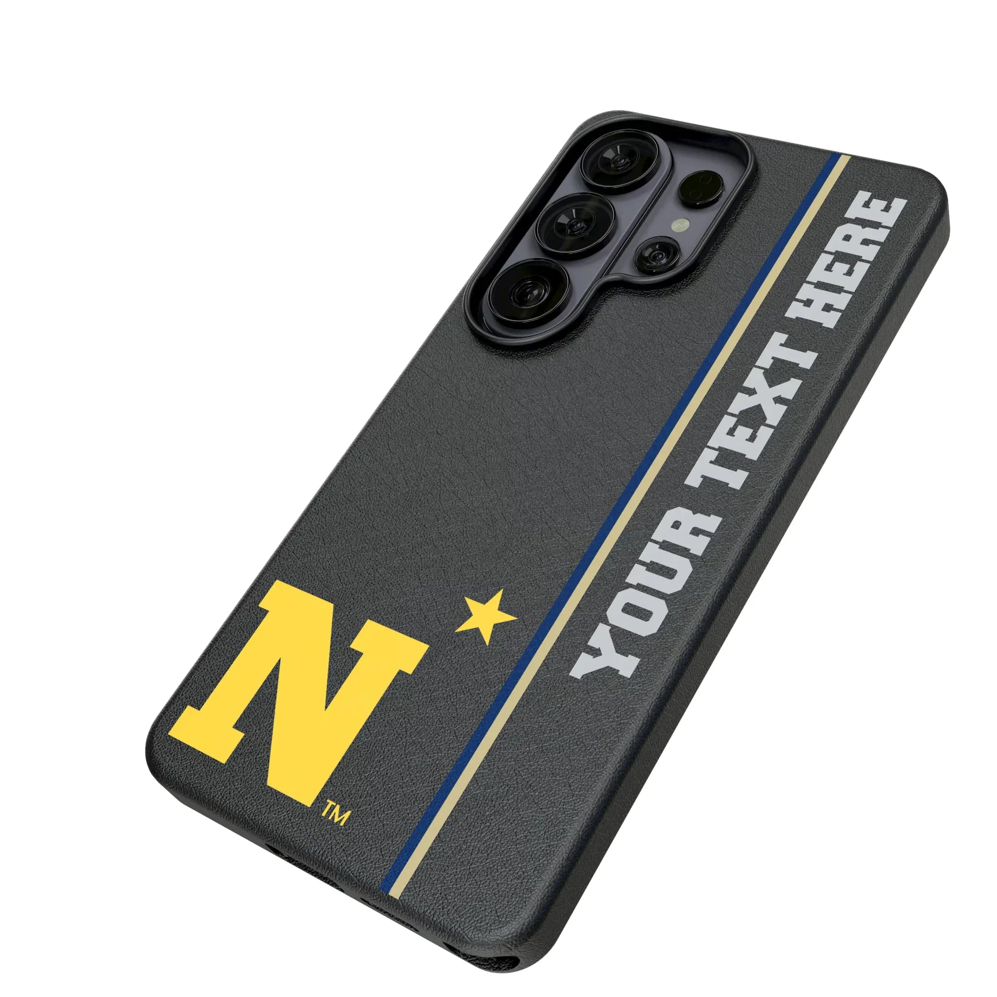 United State Naval Academy Midshipmen Personalized Sidebard Galaxy MagSafe Compatible Phone Case for Samsung Galaxy - Isometric View#Device_Galaxy S26 Ultra