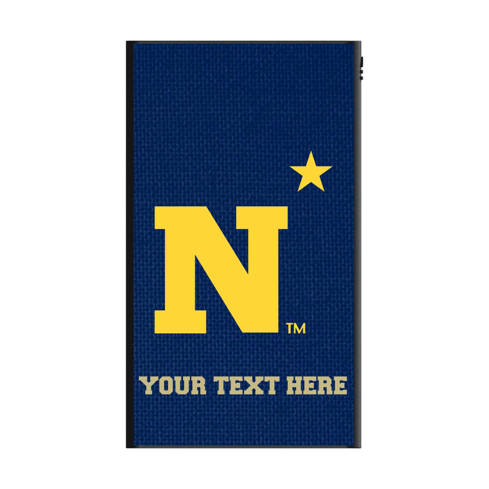 United State Naval Academy Midshipmen Personalized Solid 5000mAh Flat Powerbank