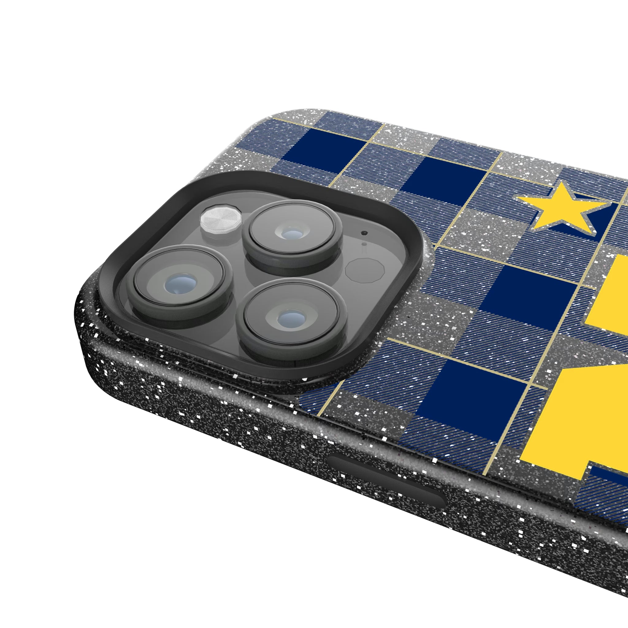 United State Naval Academy Midshipmen Plaid iPhone Bling Phone Case for Apple iPhone - Detail