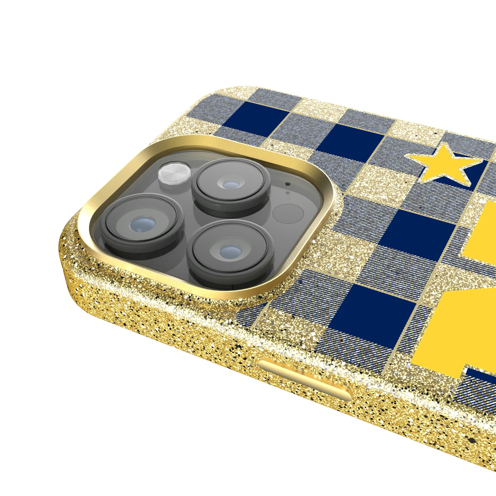 United State Naval Academy Midshipmen Plaid iPhone Bling Phone Case for Apple iPhone - Detail