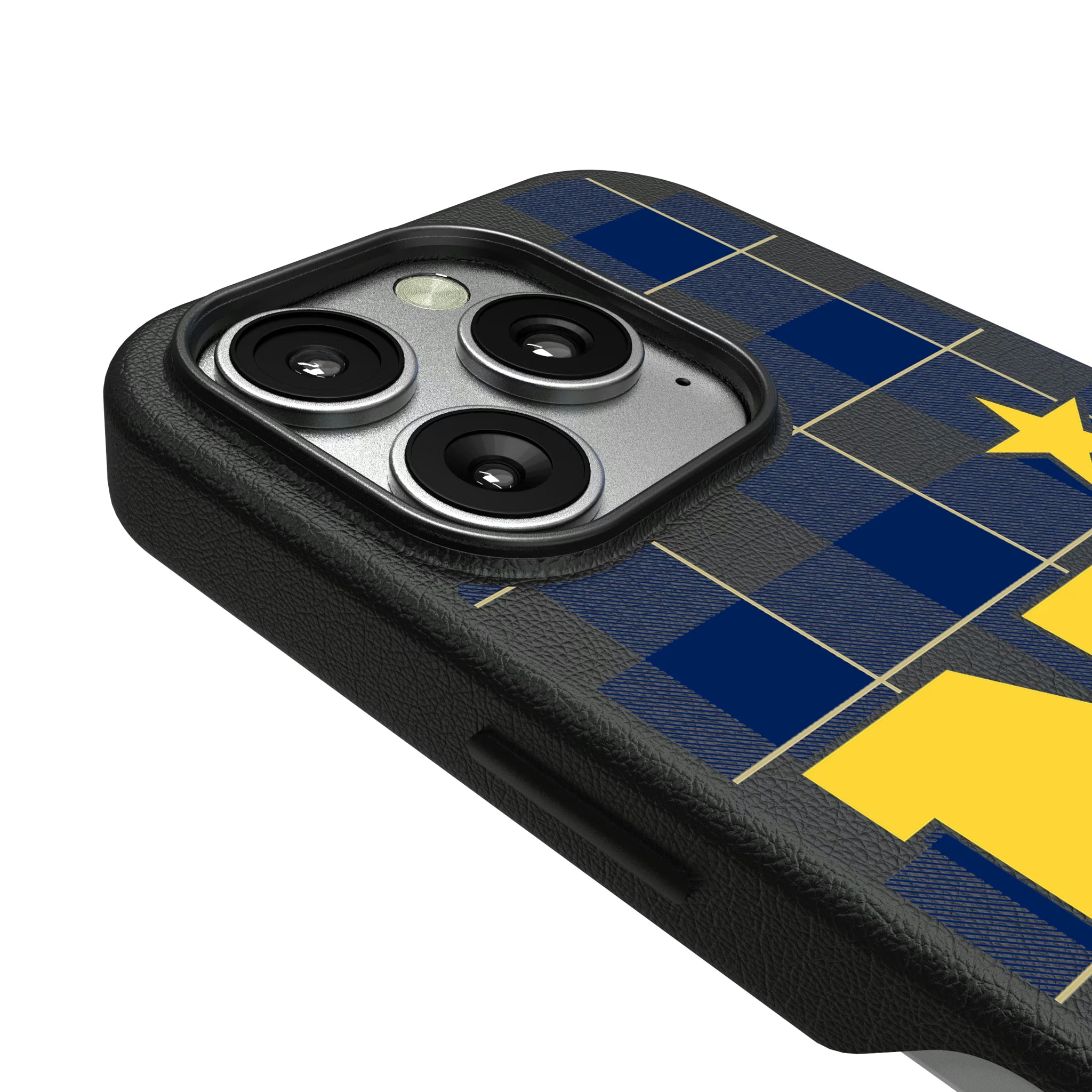 United State Naval Academy Midshipmen Plaid iPhone MagSafe Compatible Phone Case for Apple iPhone - Detail