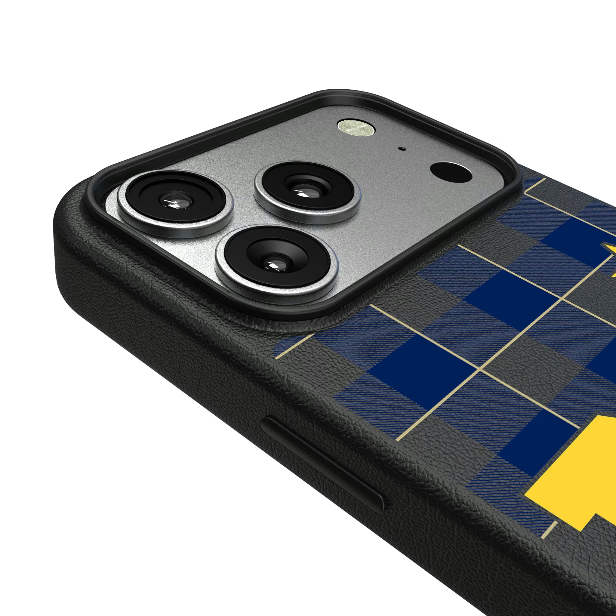 United State Naval Academy Midshipmen Plaid iPhone MagSafe Compatible Phone Case for Apple iPhone - Detail#Device_iPhone 17 Pro