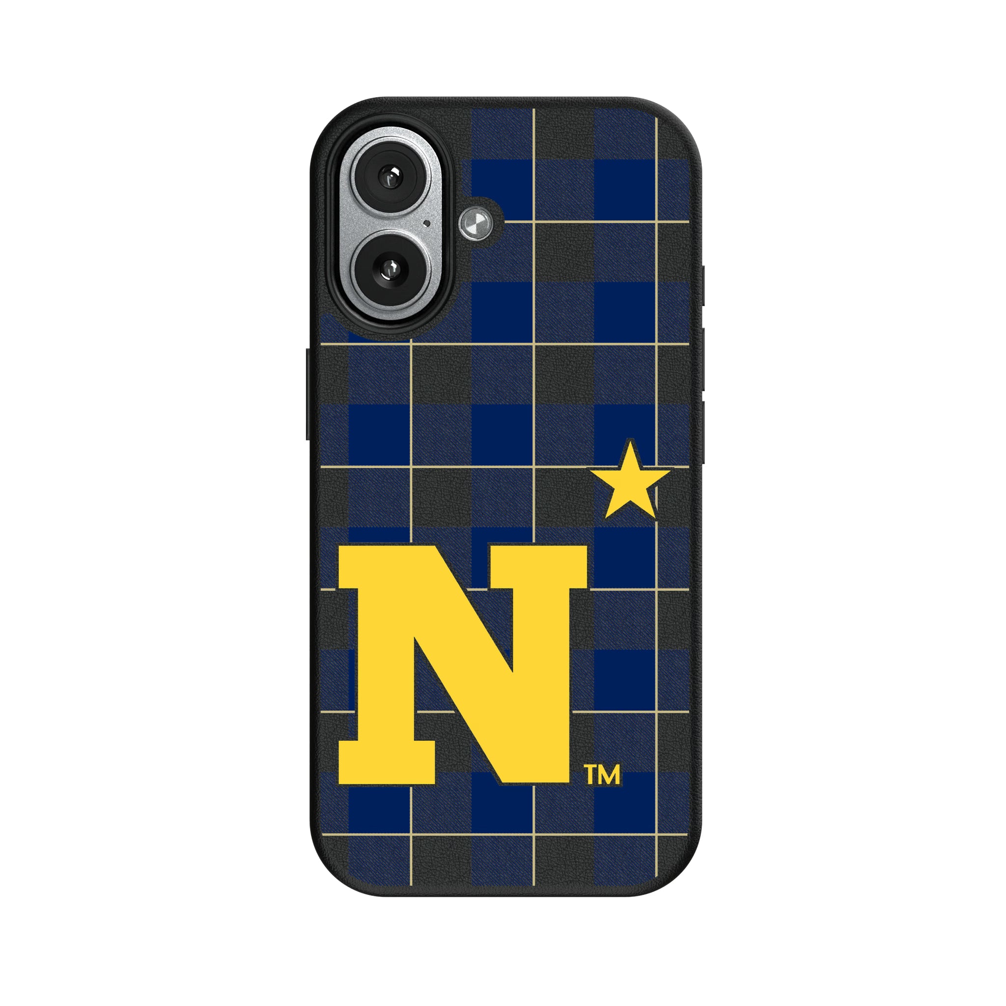 United State Naval Academy Midshipmen Plaid iPhone MagSafe Compatible Phone Case for Apple iPhone#Device_iPhone 17
