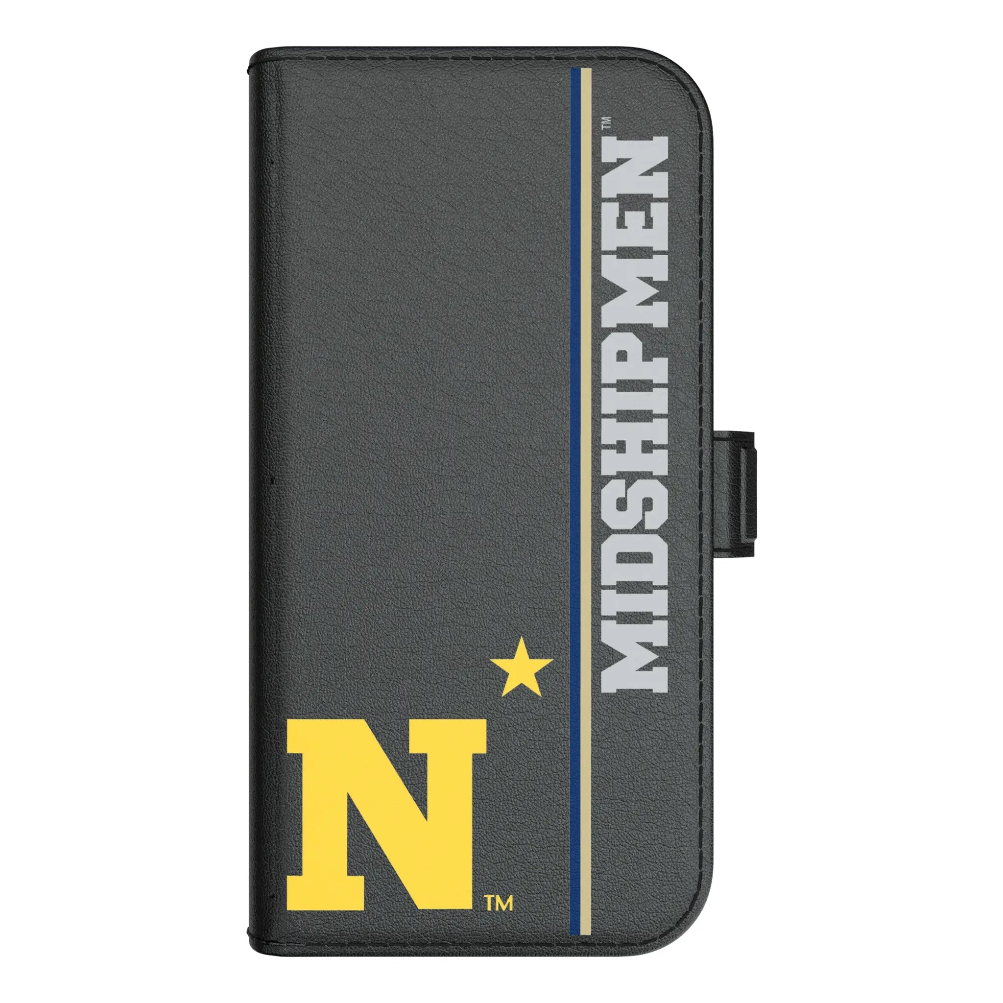 United State Naval Academy Midshipmen Sidebar iPhone Folio Phone Case for Apple iPhone#Device_iPhone 17 Pro