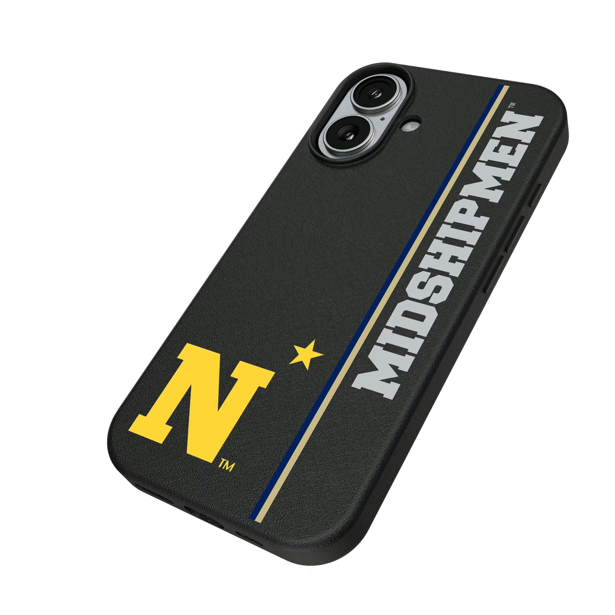 United State Naval Academy Midshipmen Sidebar iPhone MagSafe Compatible Phone Case for Apple iPhone - Isometric View#Device_iPhone 17