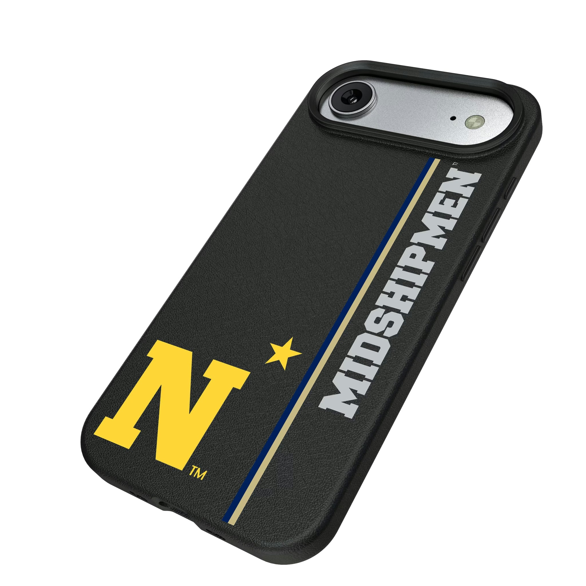 United State Naval Academy Midshipmen Sidebar iPhone MagSafe Compatible Phone Case for Apple iPhone - Isometric View#Device_iPhone Air
