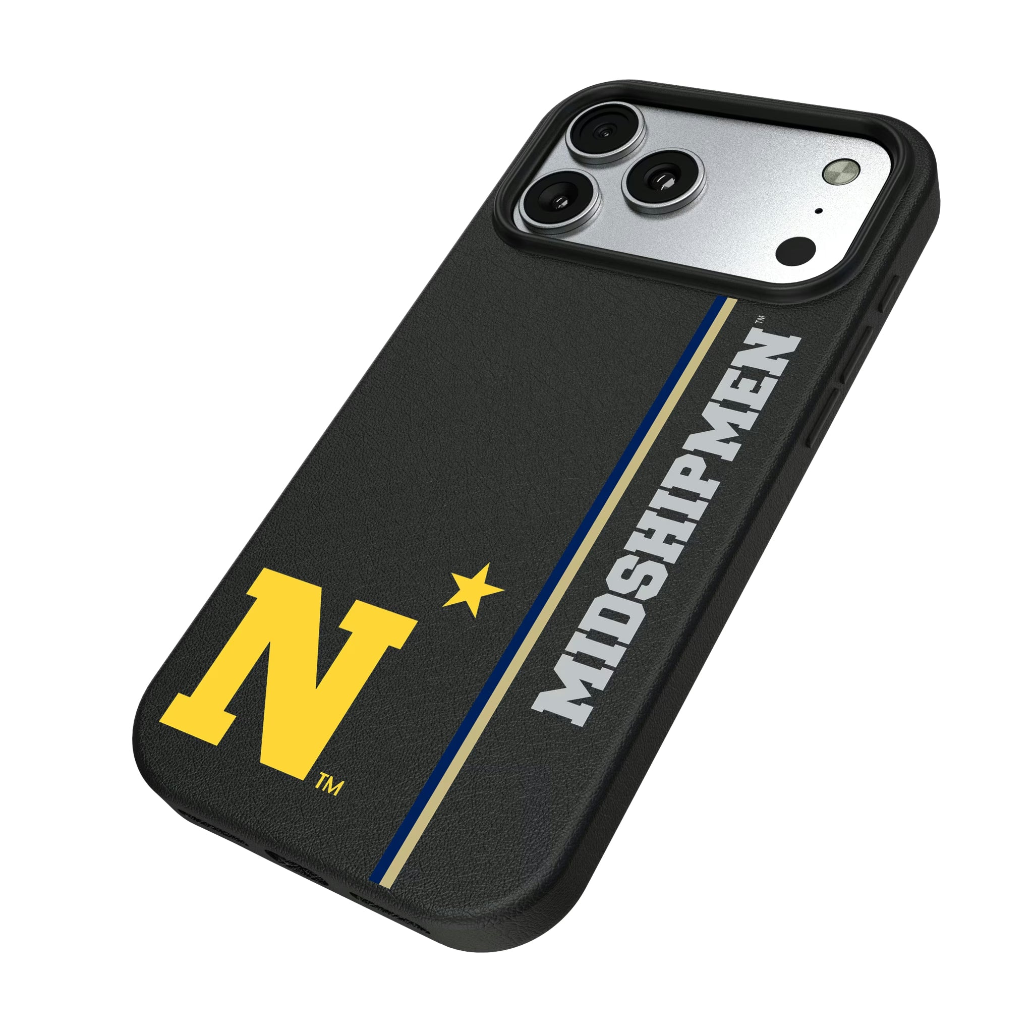 United State Naval Academy Midshipmen Sidebar iPhone MagSafe Compatible Phone Case for Apple iPhone - Isometric View#Device_iPhone 17 Pro Max