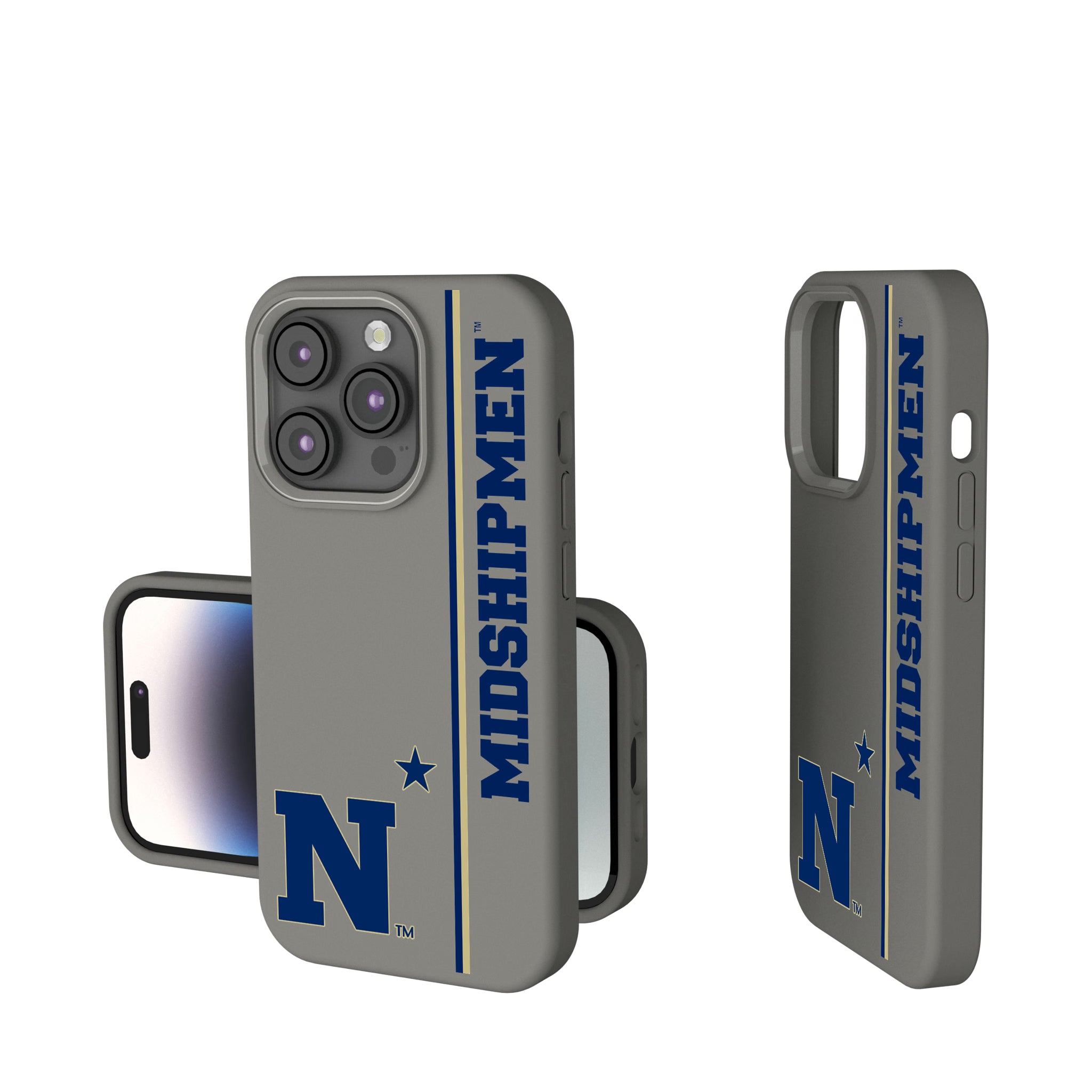 United State Naval Academy Midshipmen Sidebar iPhone Soft Touch Phone Case for Apple iPhone