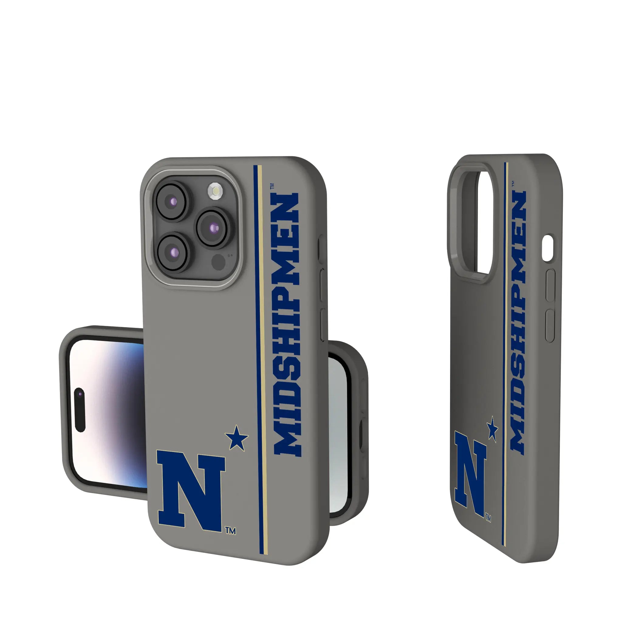 United State Naval Academy Midshipmen Sidebar iPhone Soft Touch Phone Case for Apple iPhone