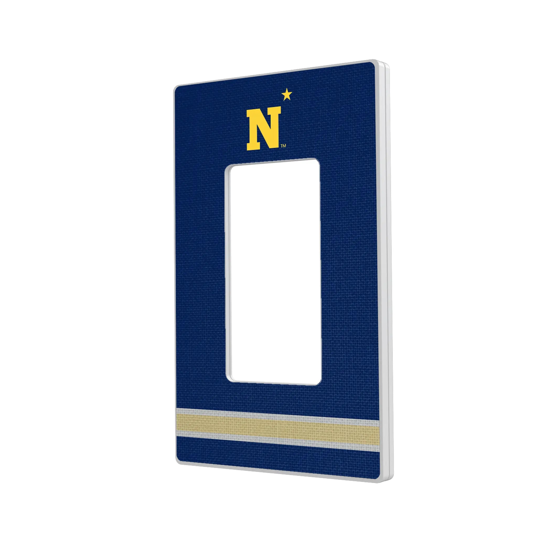 United State Naval Academy Midshipmen Stripe Hidden-Screw Light Switch Plate#Style_Single Rocker