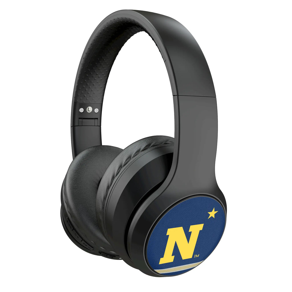 United State Naval Academy Midshipmen Stripe Wireless Over-Ear Headphones With Case