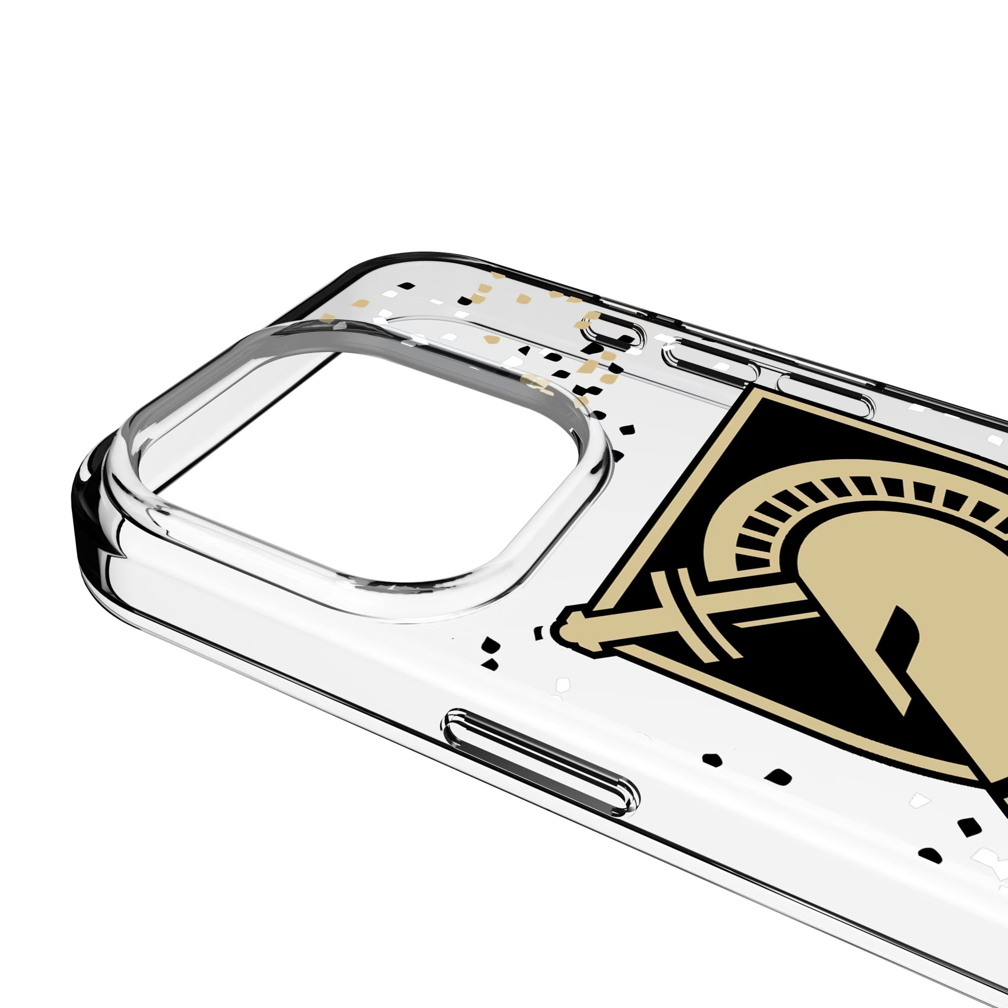 United States Military Academy Black Knights Confetti iPhone Clear Phone Case for Apple iPhone - Detail