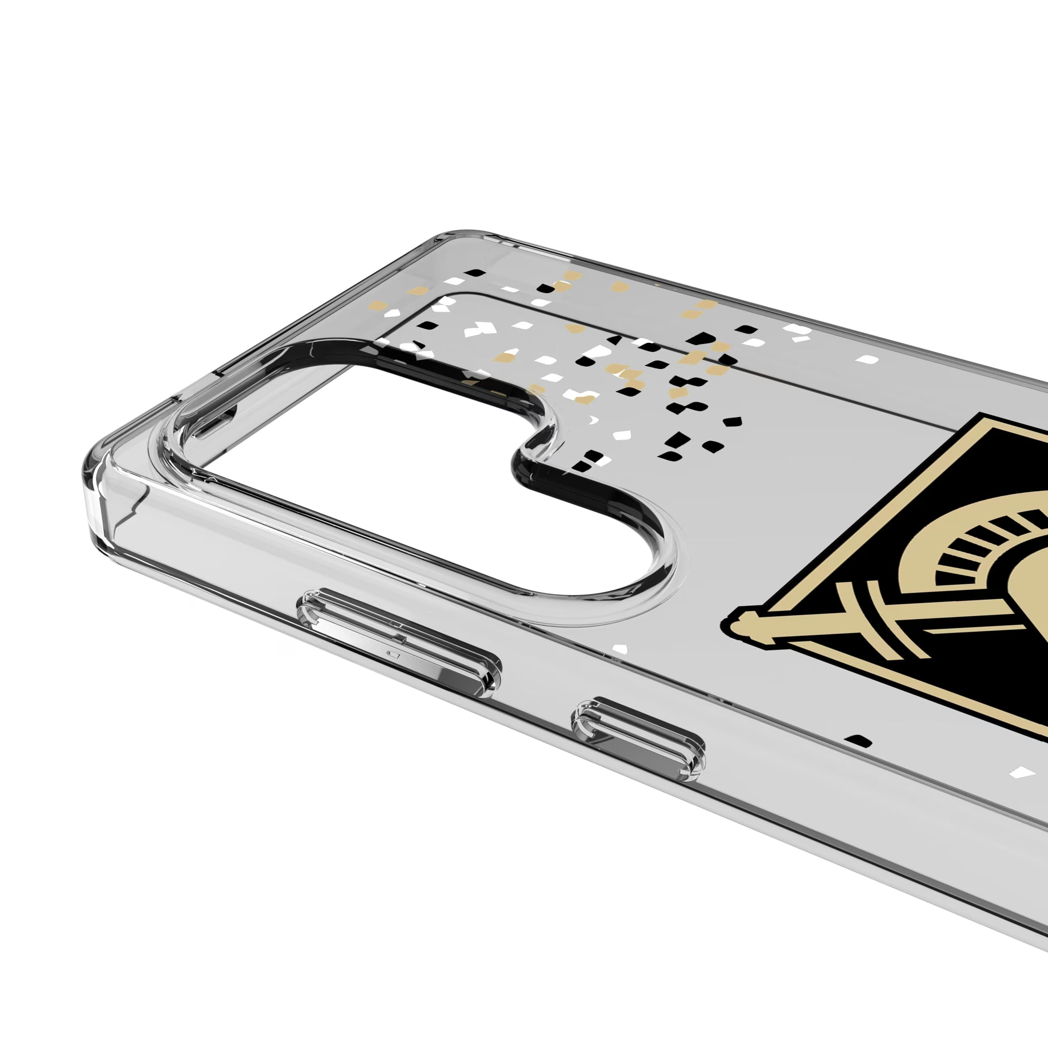 United States Military Academy Black Knights Confetti Galaxy Clear Phone Case for Samsung Galaxy - Detail